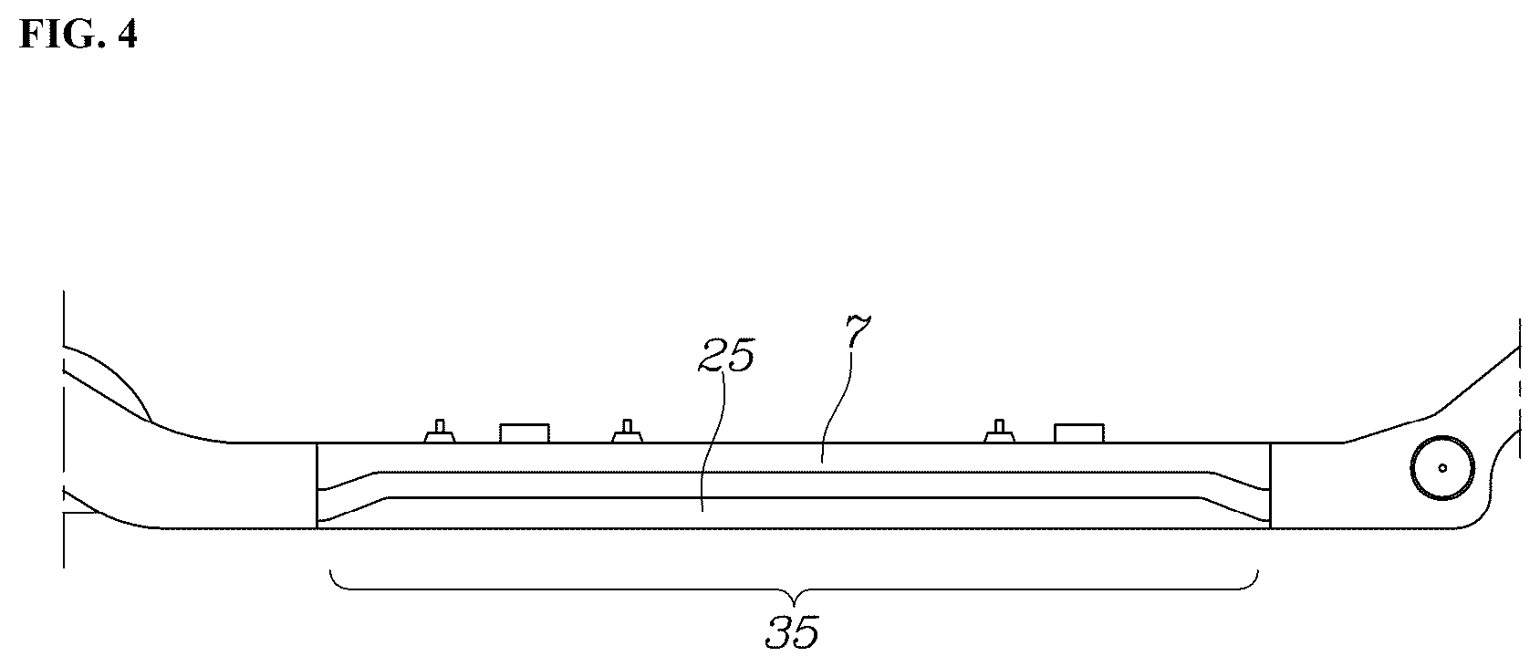 Patent US12620663 Figure 4 – Battery pack mounting structure for vehicle