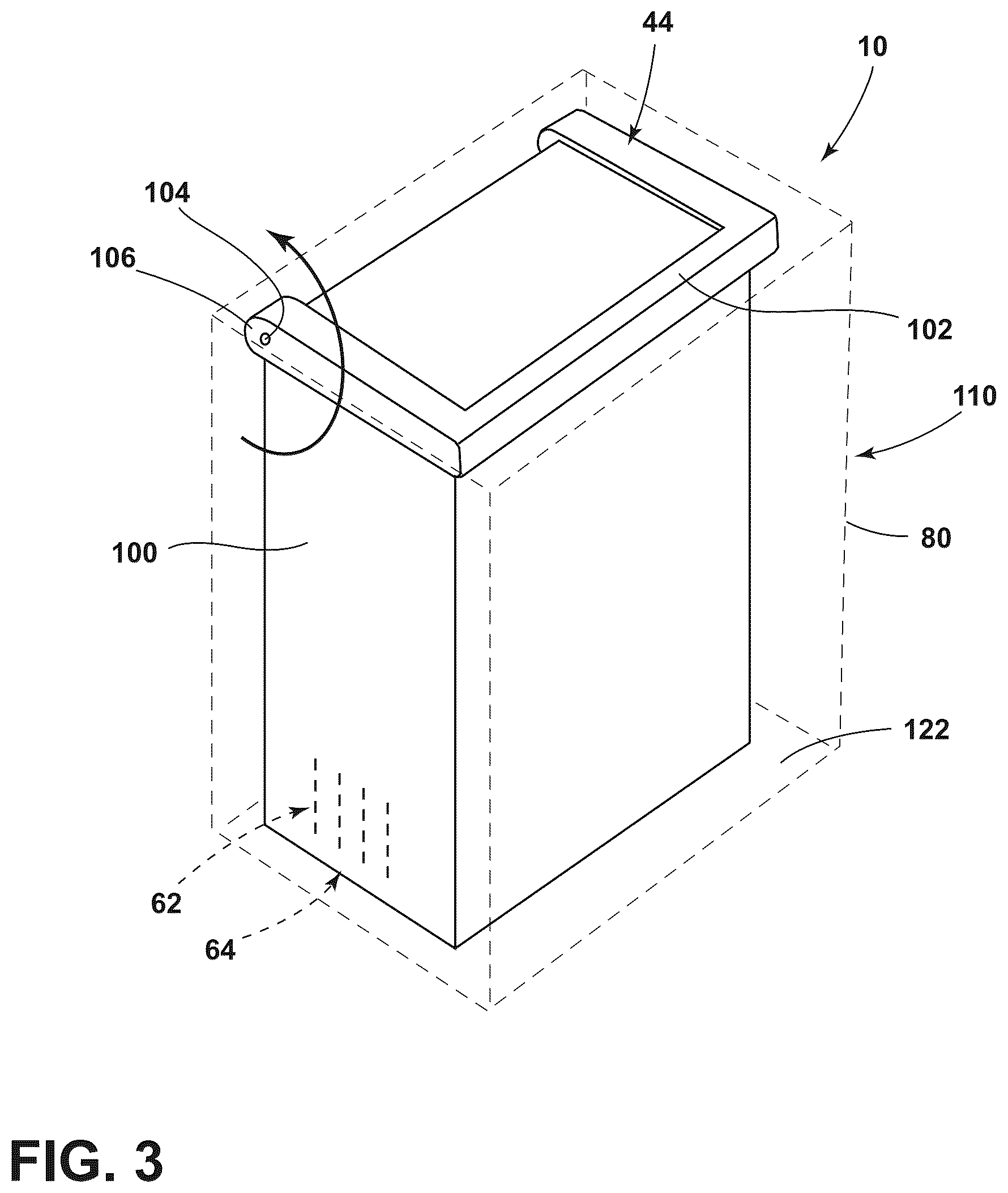 Patent US12620664 Figure 3 – Battery terminal force reduction feature for battery operated cordless appliance