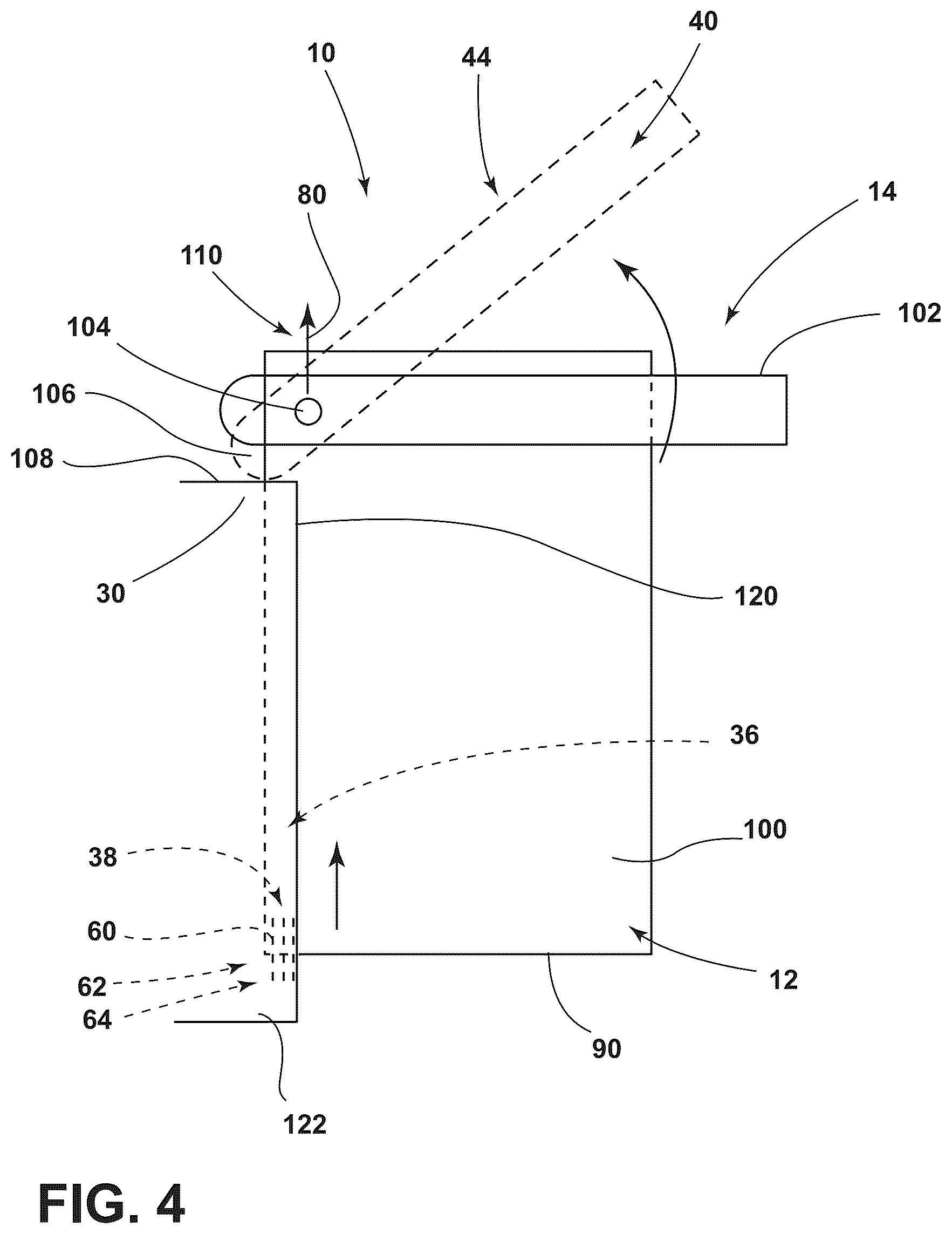 Patent US12620664 Figure 4 – Battery terminal force reduction feature for battery operated cordless appliance
