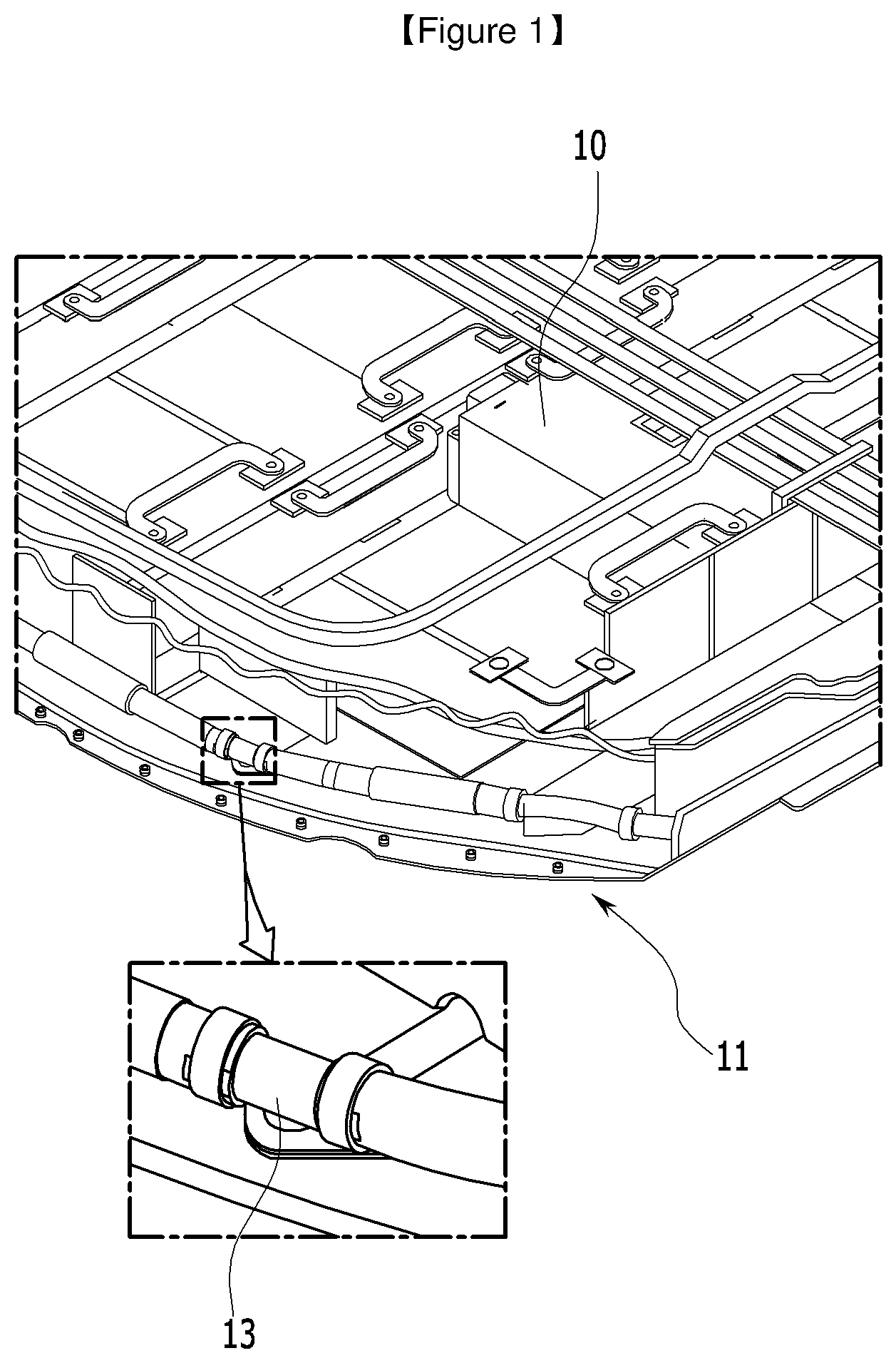 Patent US12620665 Figure 1 – Battery pack and device including the same