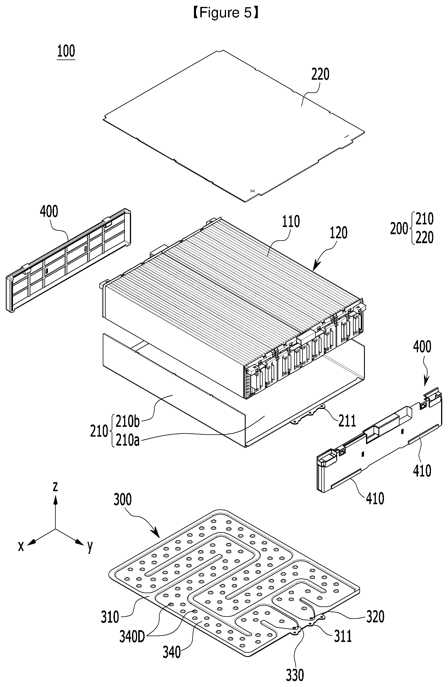 Patent US12620665 Figure 5 – Battery pack and device including the same