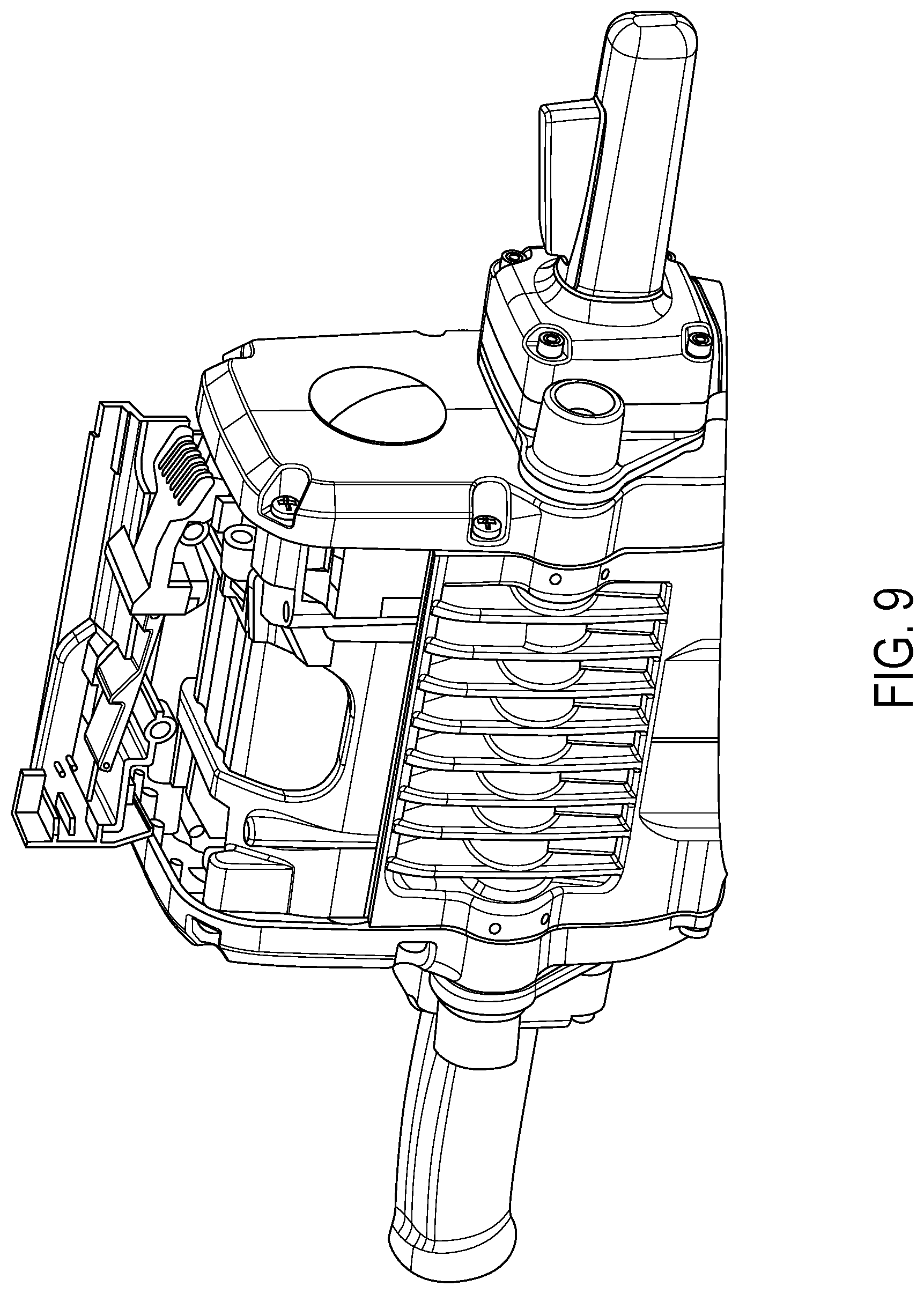 Patent US12620667 Figure 9 – Power tool having a multi-latch battery interface