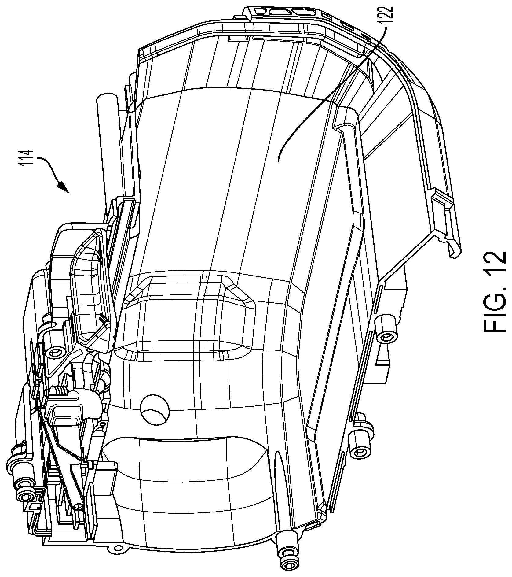 Patent US12620667 Figure 12 – Power tool having a multi-latch battery interface
