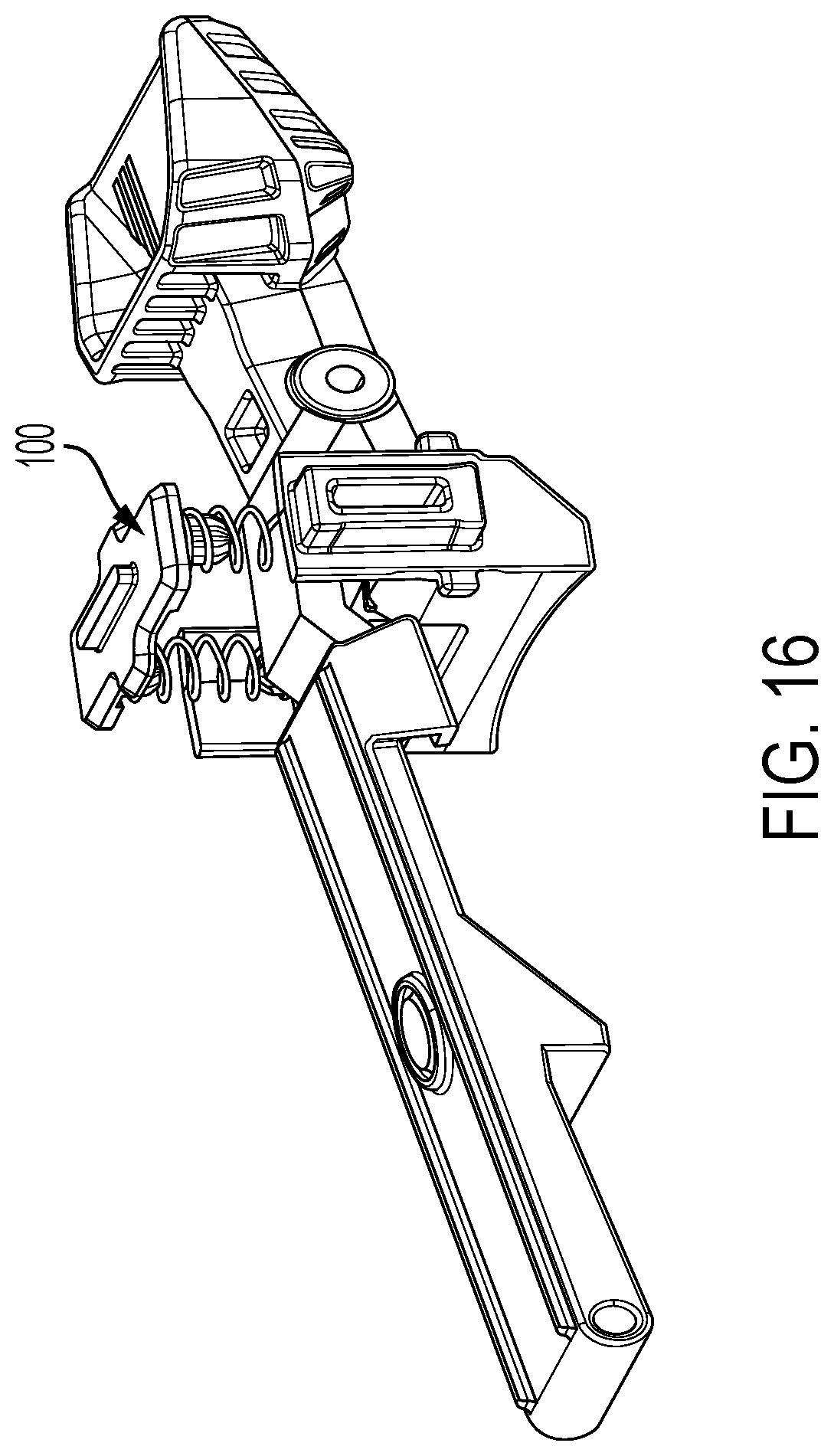 Patent US12620667 Figure 16 – Power tool having a multi-latch battery interface
