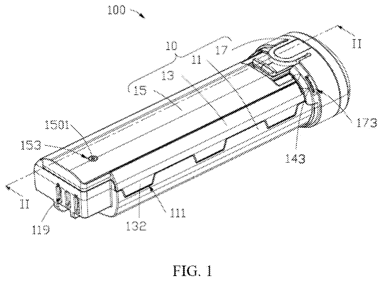 Patent US12620668 Figure 1 – Battery