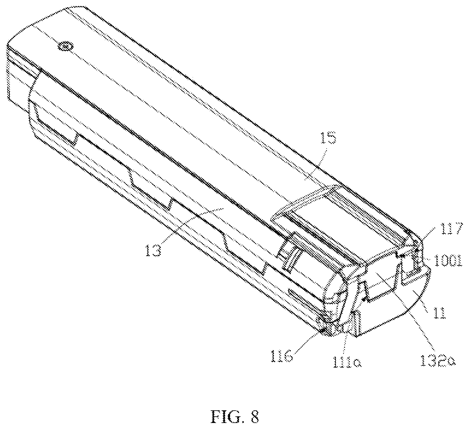 Patent US12620668 Figure 8 – Battery