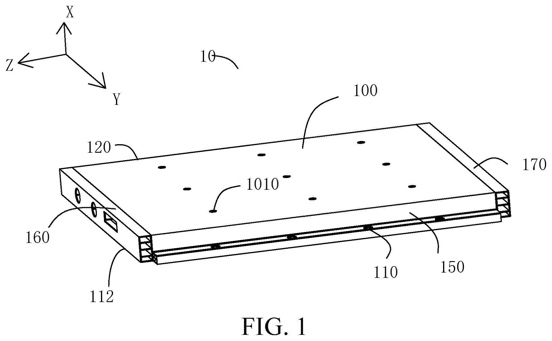 Patent US12620670 Figure 1 – Battery pack and electric vehicle