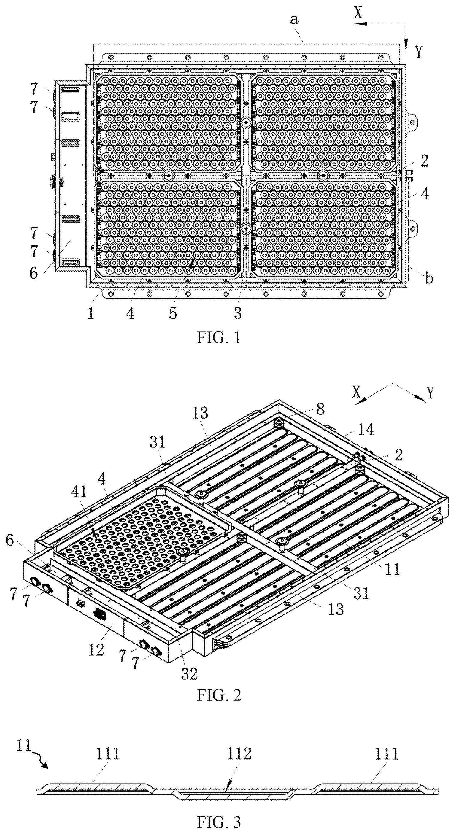 Patent US12620672 Figure 1 – Battery module and electric vehicle
