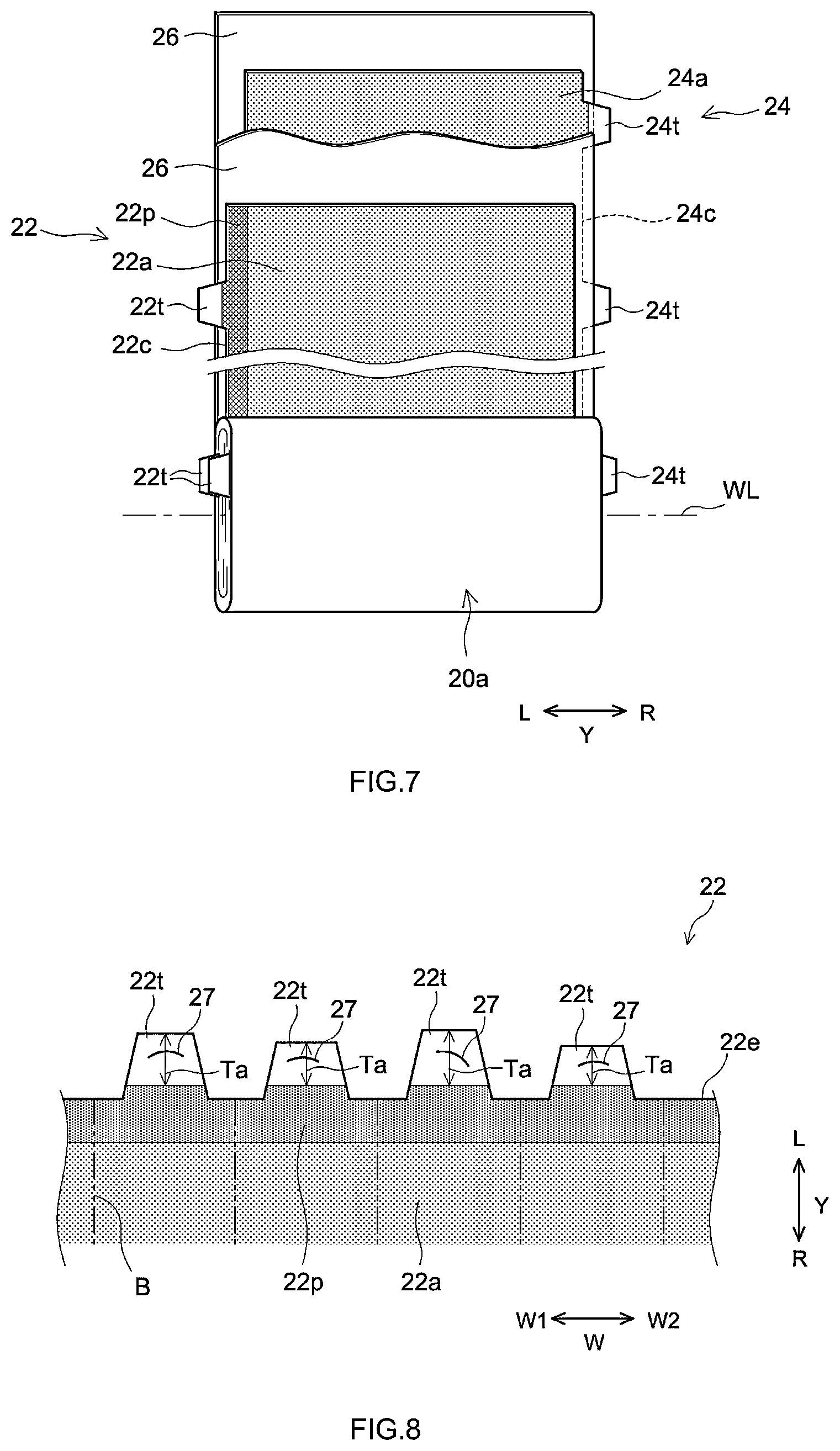 Patent US12620679 Figure 4 – Battery including electrode tab including a wrinkle