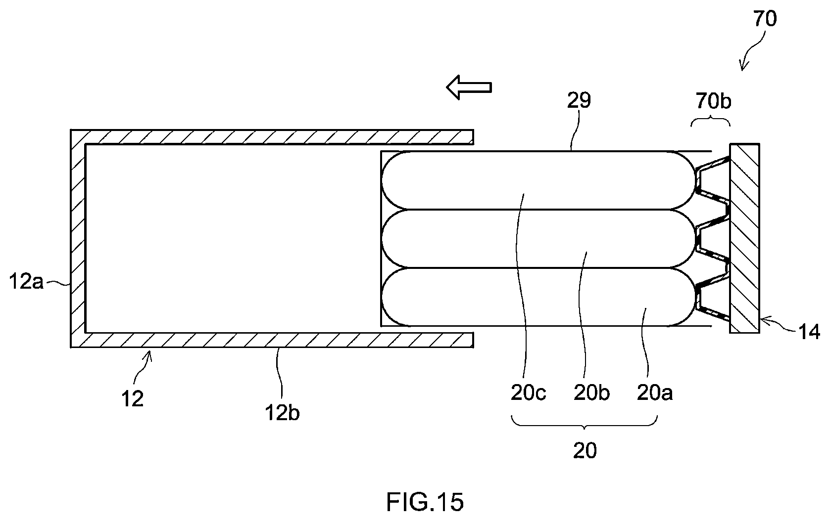 Patent US12620679 Figure 8 – Battery including electrode tab including a wrinkle