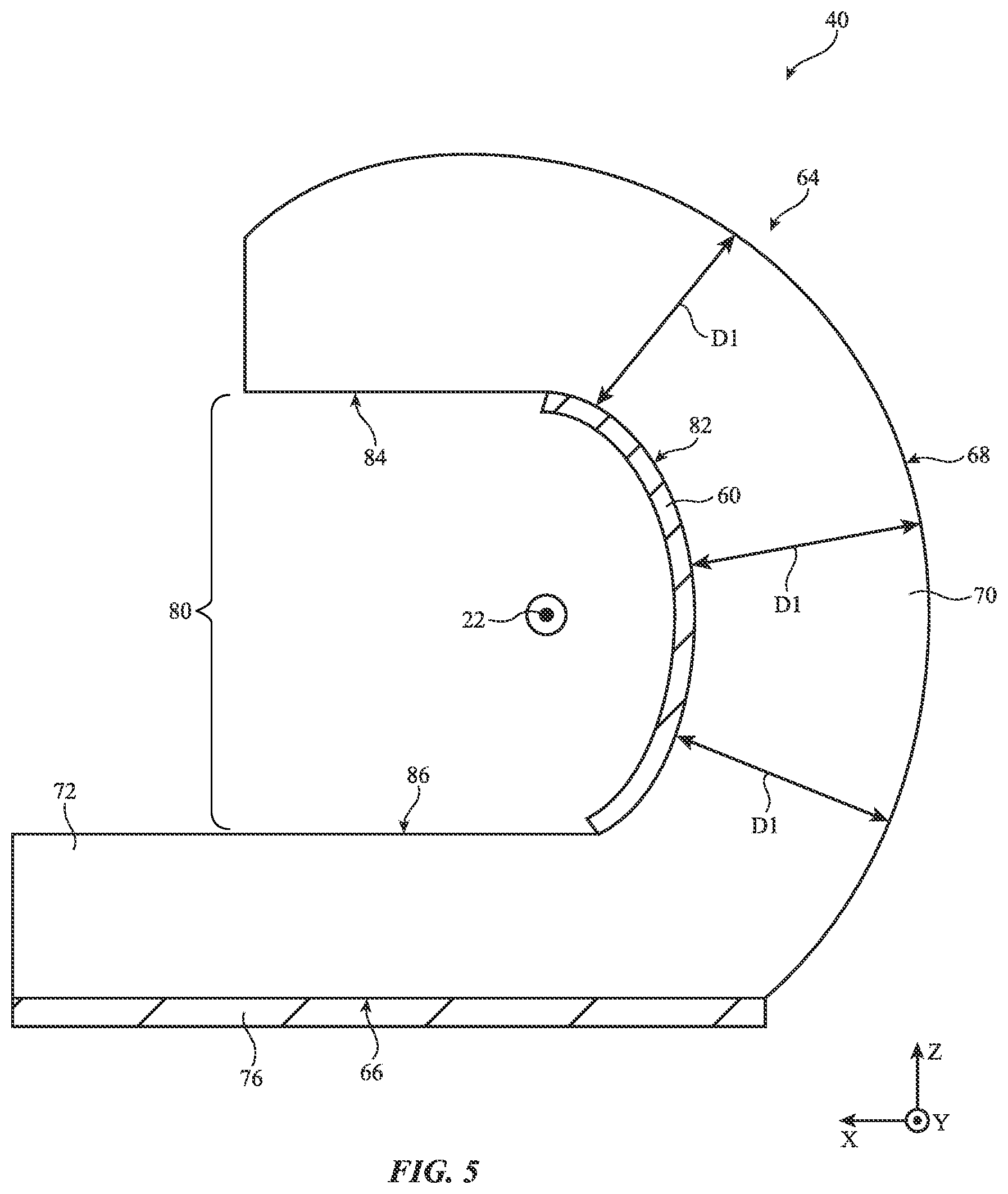 Patent US12620690 Figure 5 – Electronic device having clutch barrel antenna arm