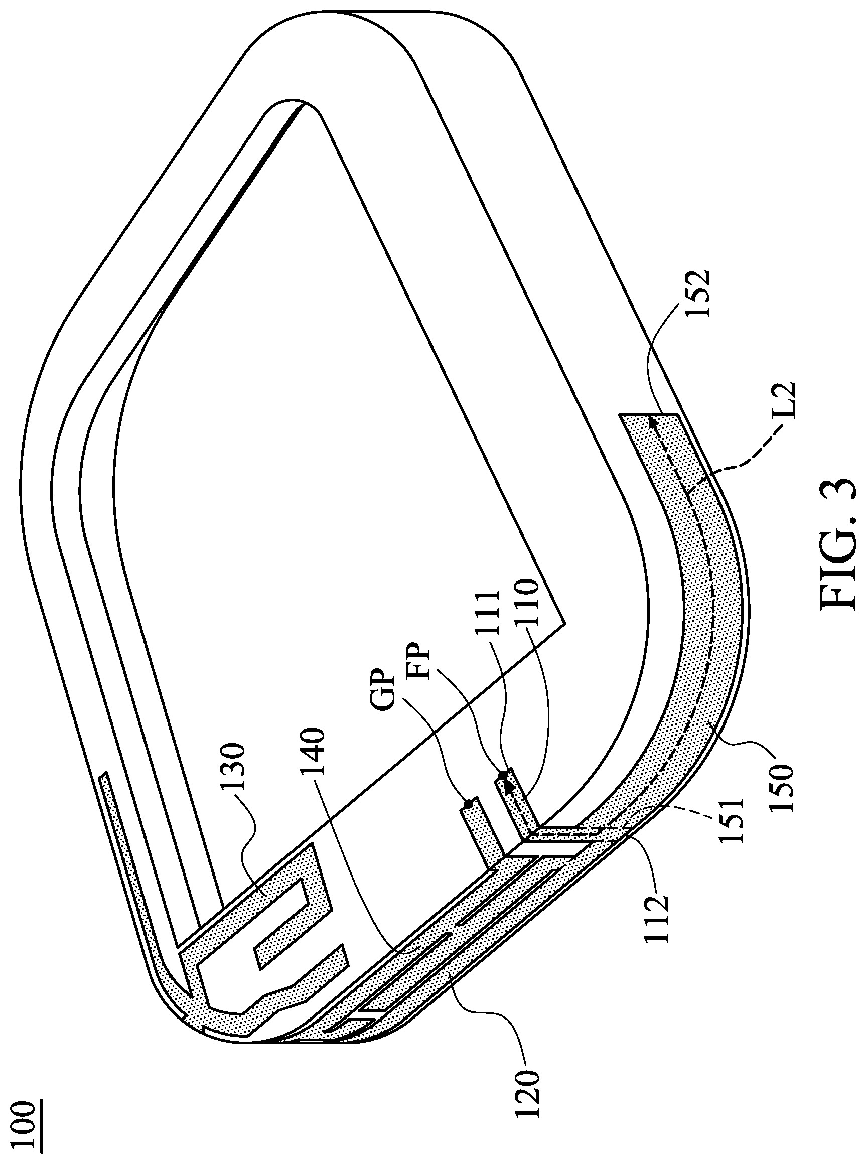 Patent US12620692 Figure 3 – Wearable device