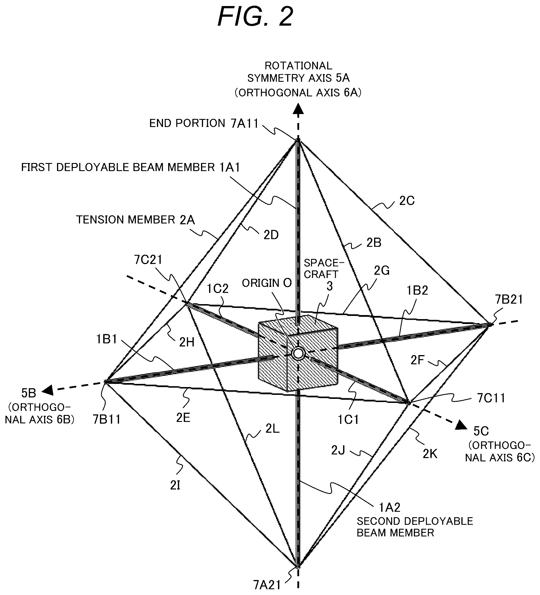 Patent US12620693 Figure 2 – Stereostructure spacecraft