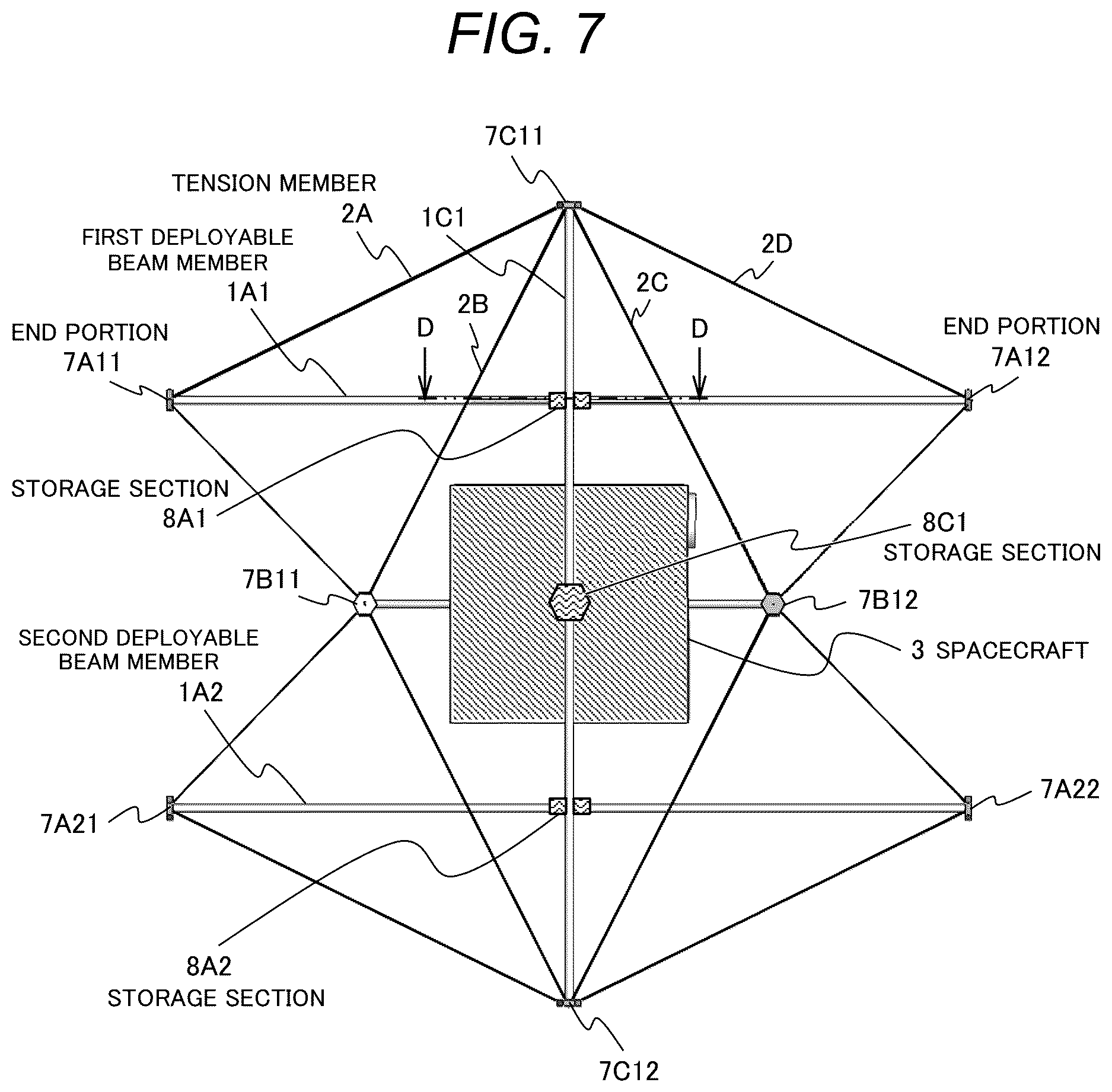 Patent US12620693 Figure 7 – Stereostructure spacecraft
