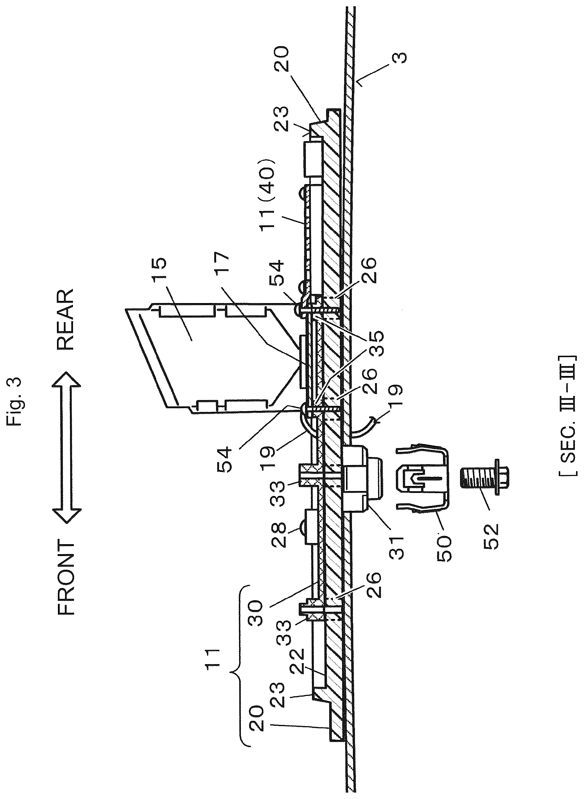 Patent US12620696 Figure 3 – Antenna device for vehicle