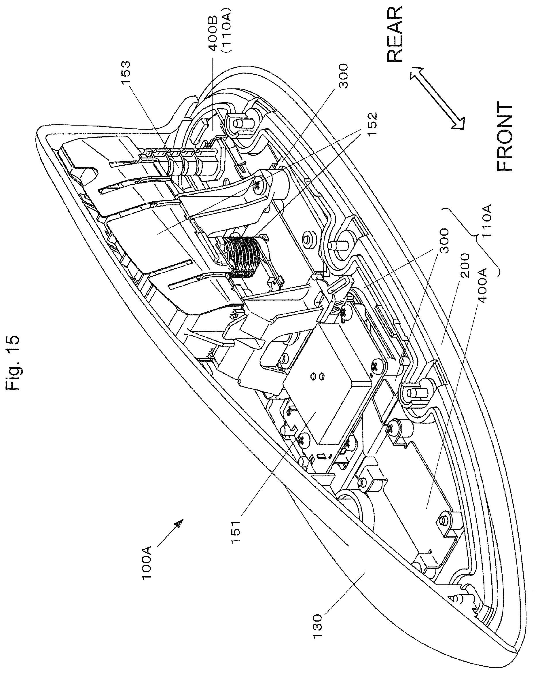 Patent US12620696 Figure 15 – Antenna device for vehicle