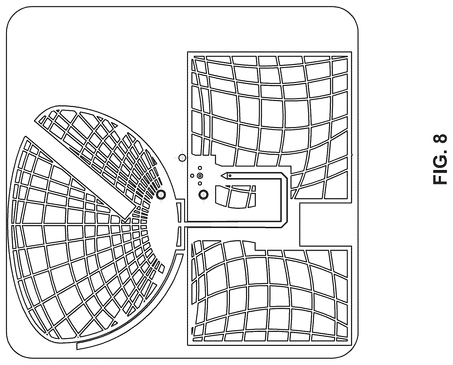 Patent US12620697 Figure 10 – Ultrawideband hyperflat and mesh grid SISO/MIMO antenna