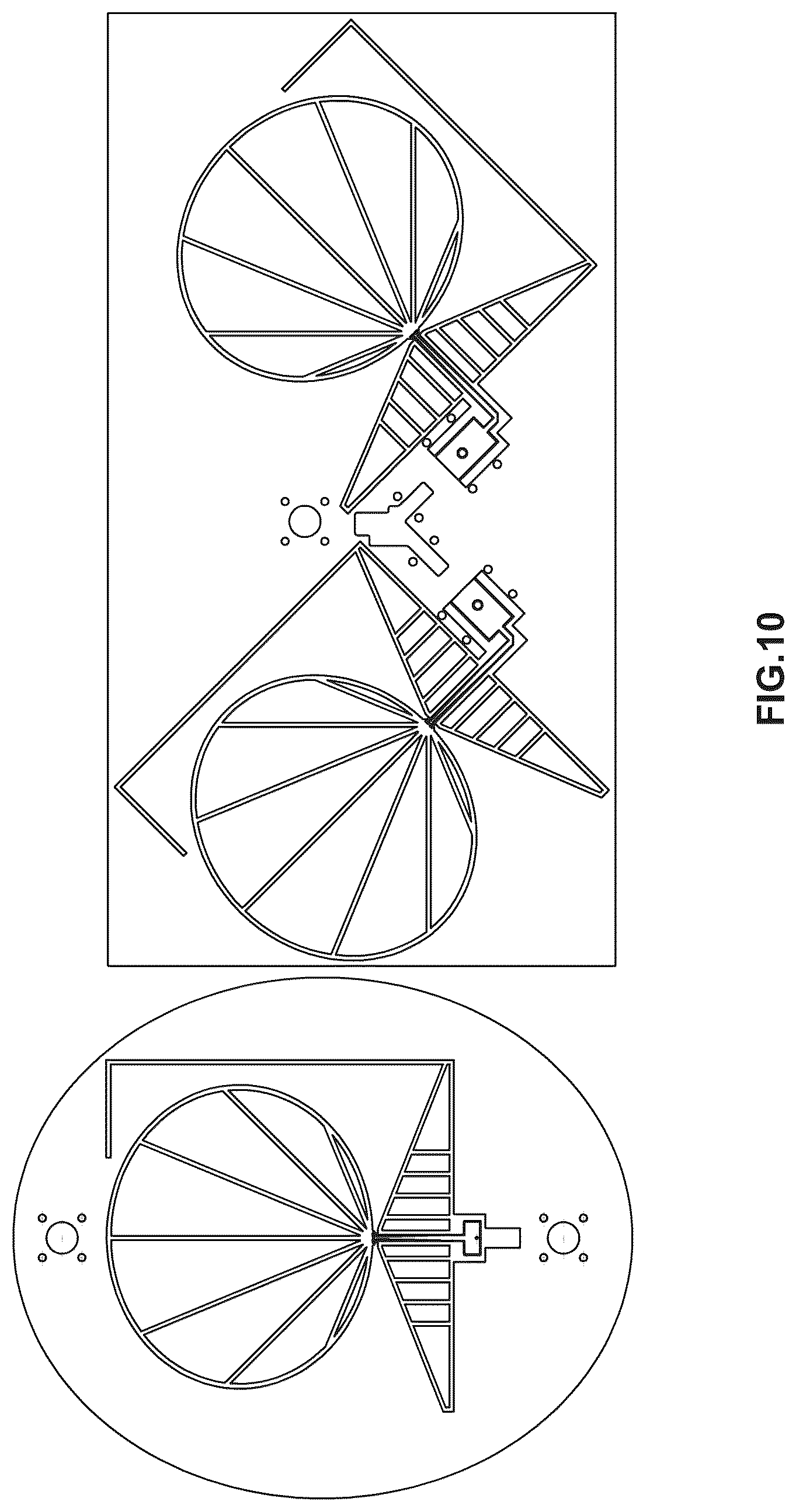 Patent US12620697 Figure 12 – Ultrawideband hyperflat and mesh grid SISO/MIMO antenna