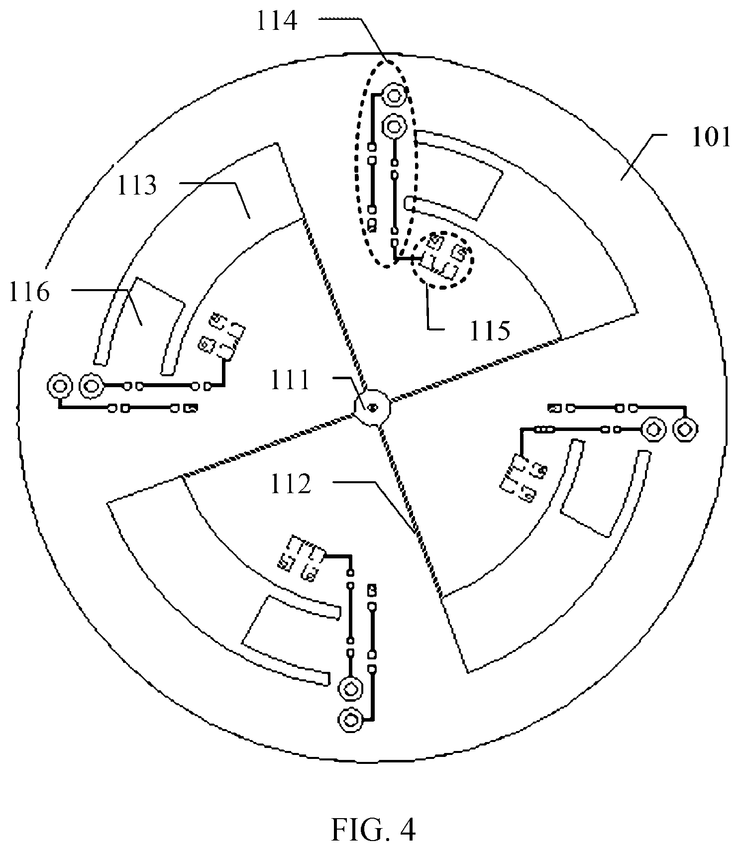 Patent US12620702 Figure 4 – Reconfigurable antenna and control method therefor, and router and signal transceiving device