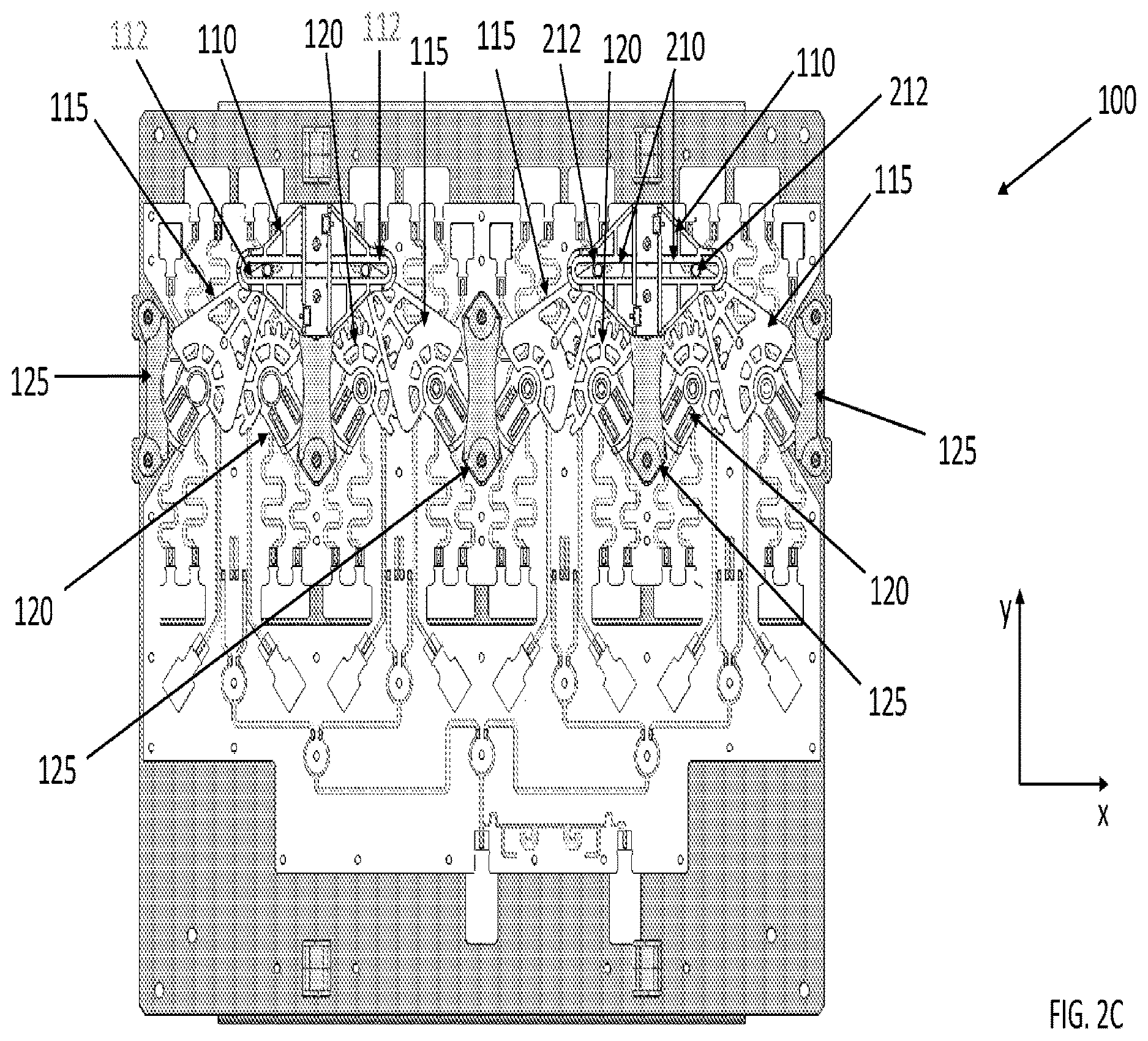 Patent US12620704 Figure 5 – Geared driver mechanism for a compact antenna phase shifter