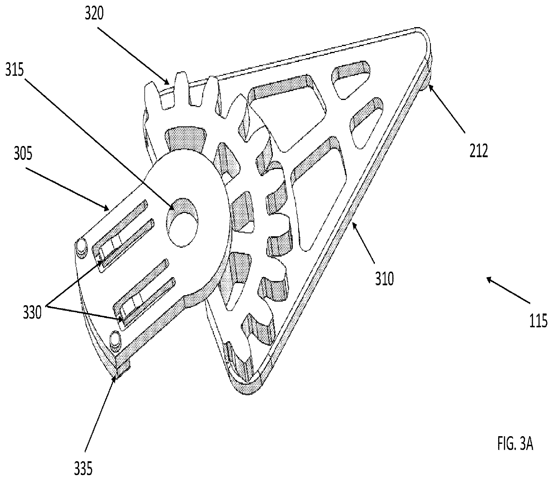 Patent US12620704 Figure 7 – Geared driver mechanism for a compact antenna phase shifter