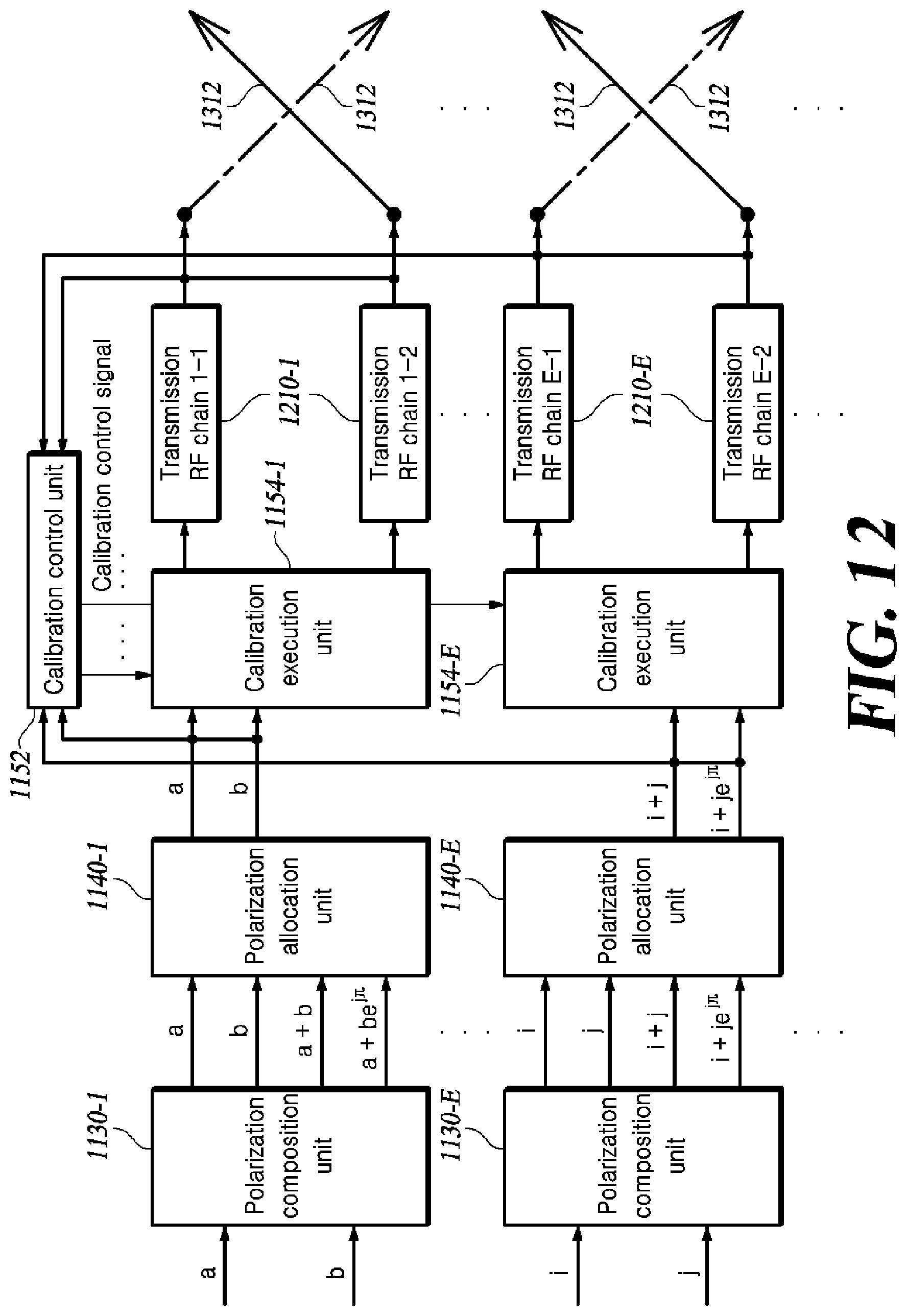 Patent US12620705 Figure 19 – Method for channel irreversibility correction and temporal/spatial separation of polarized beams, and multibeam antenna device using same