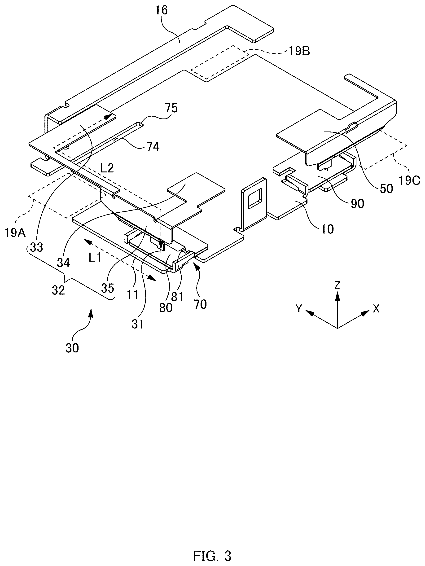 Patent US12620708 Figure 3 – Antenna device