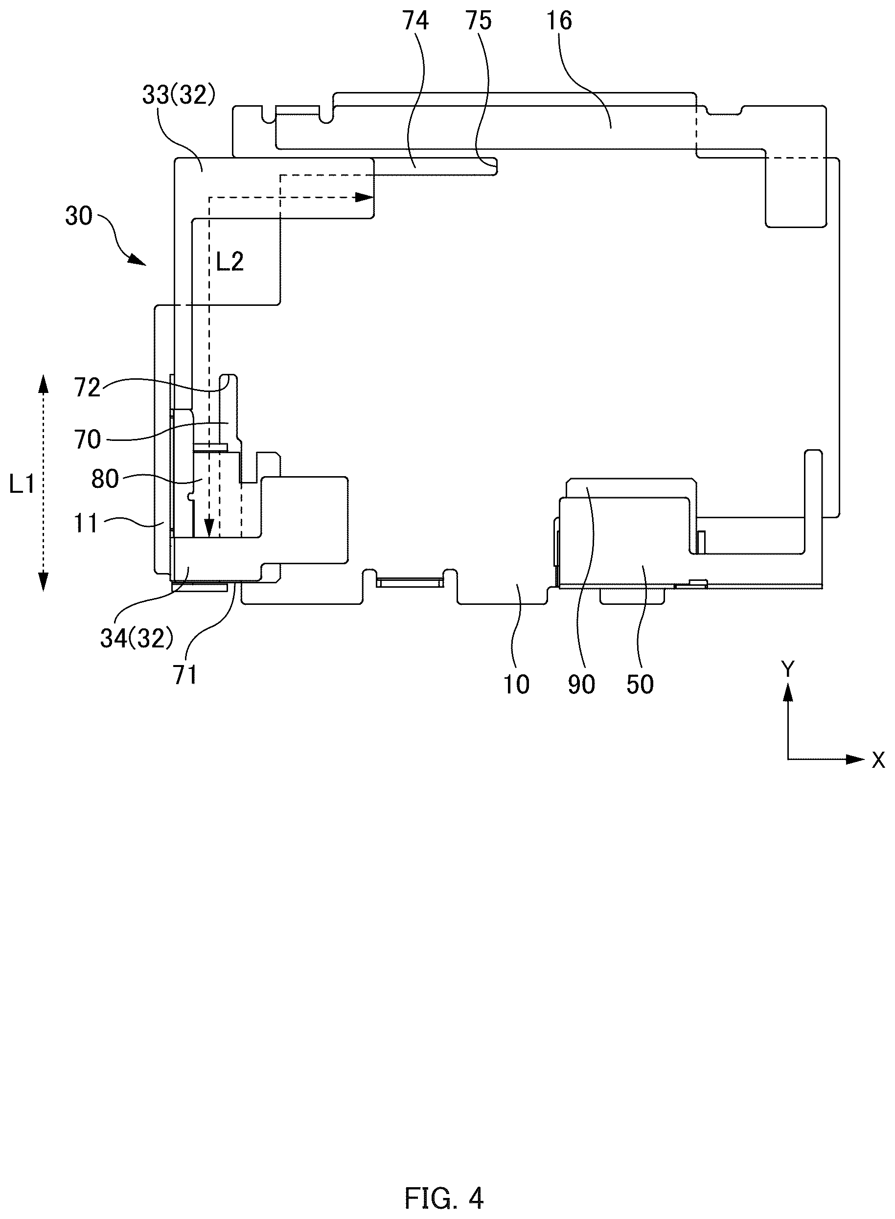 Patent US12620708 Figure 4 – Antenna device