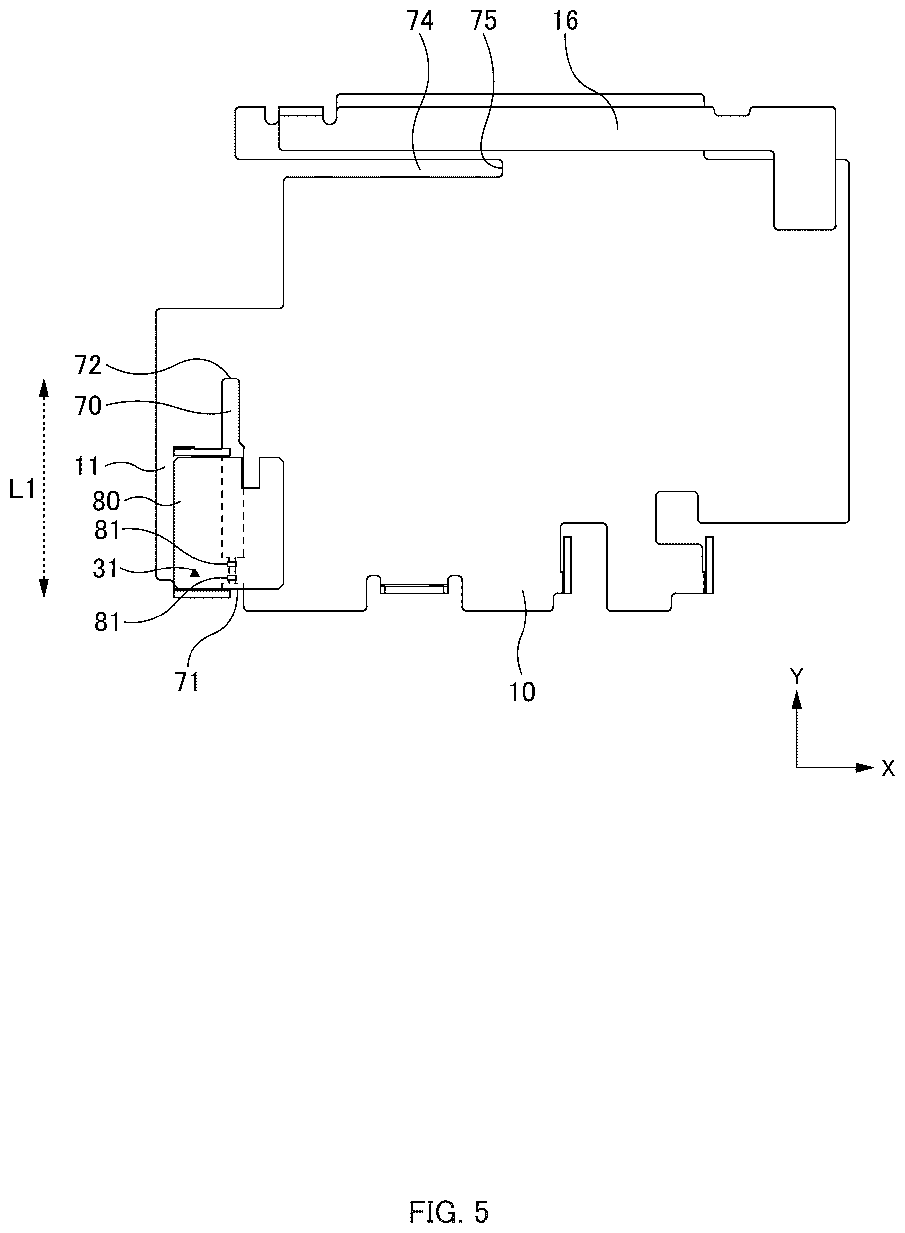 Patent US12620708 Figure 5 – Antenna device