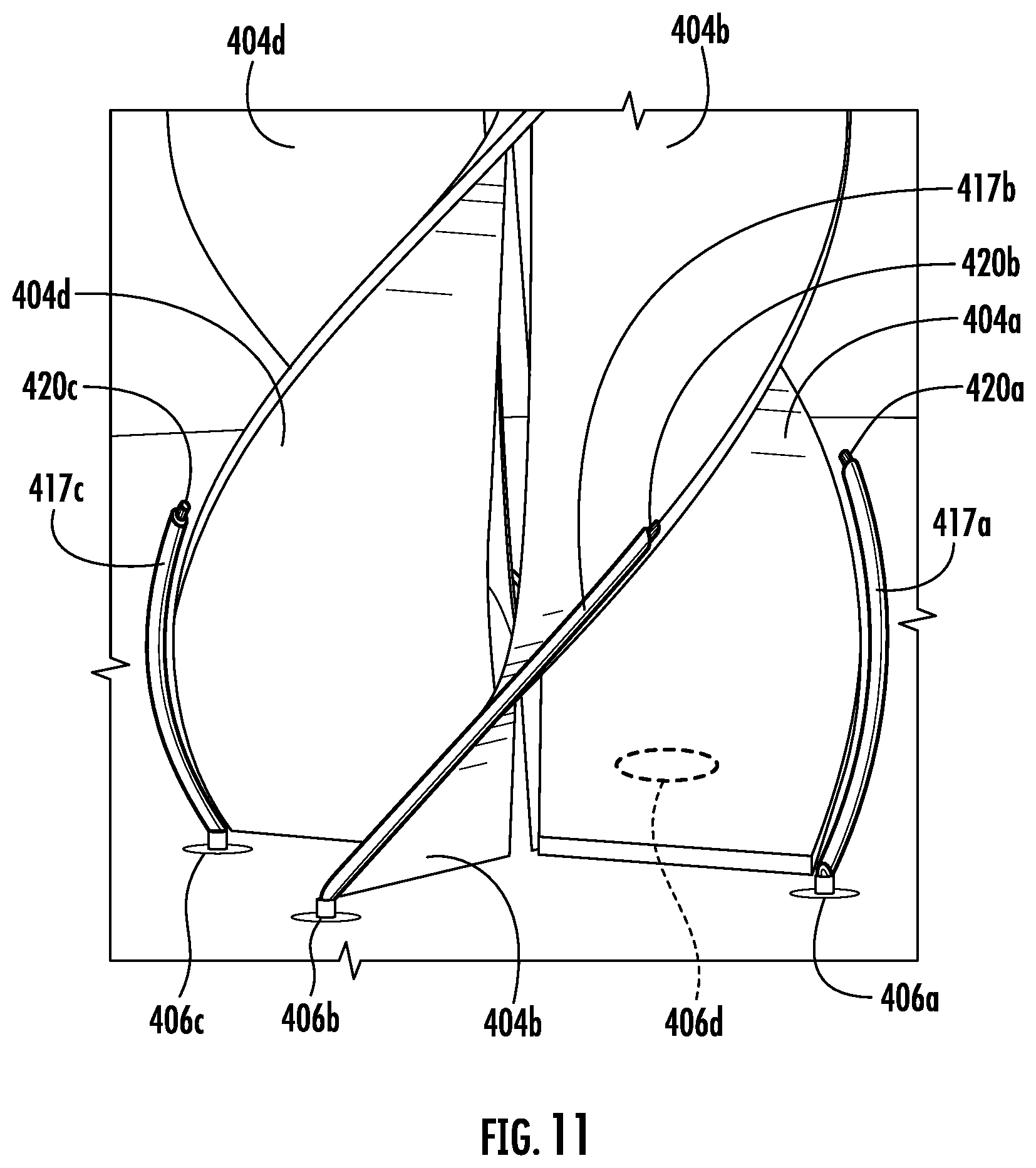 Patent US12620710 Figure 11 – Electronic device with isoflux antenna and related methods
