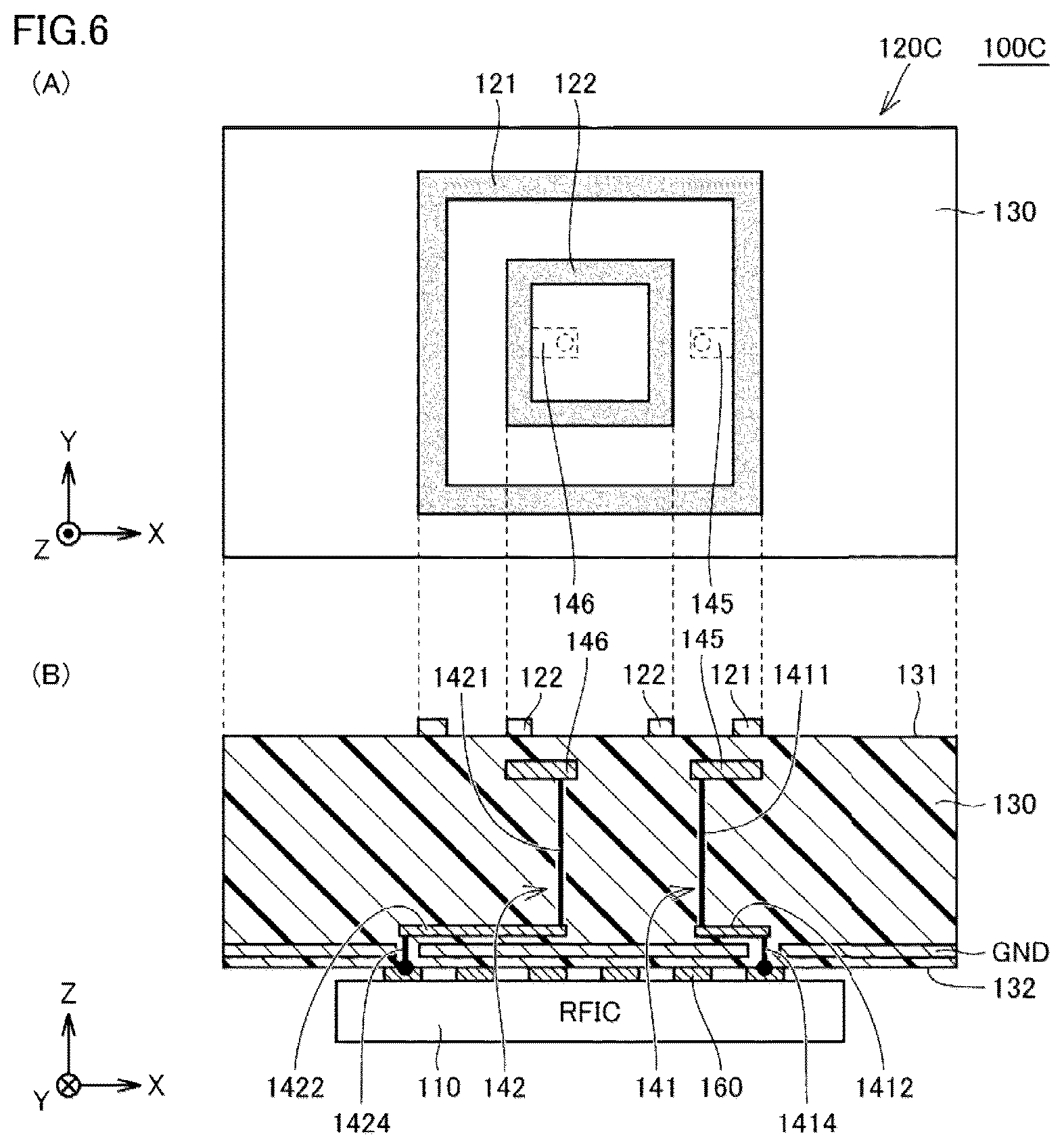 Patent US12620711 Figure 6 – Antenna module