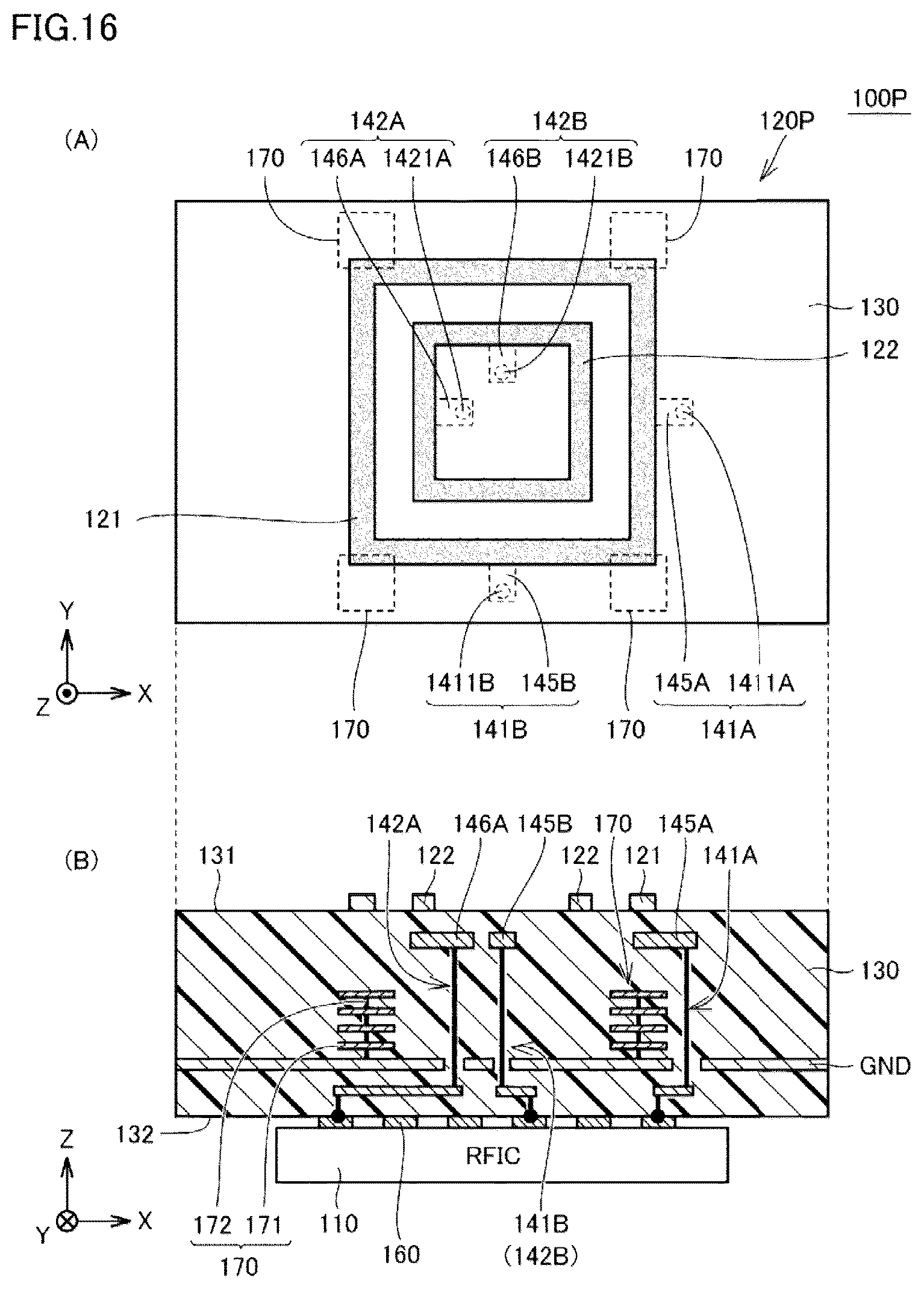 Patent US12620711 Figure 14 – Antenna module