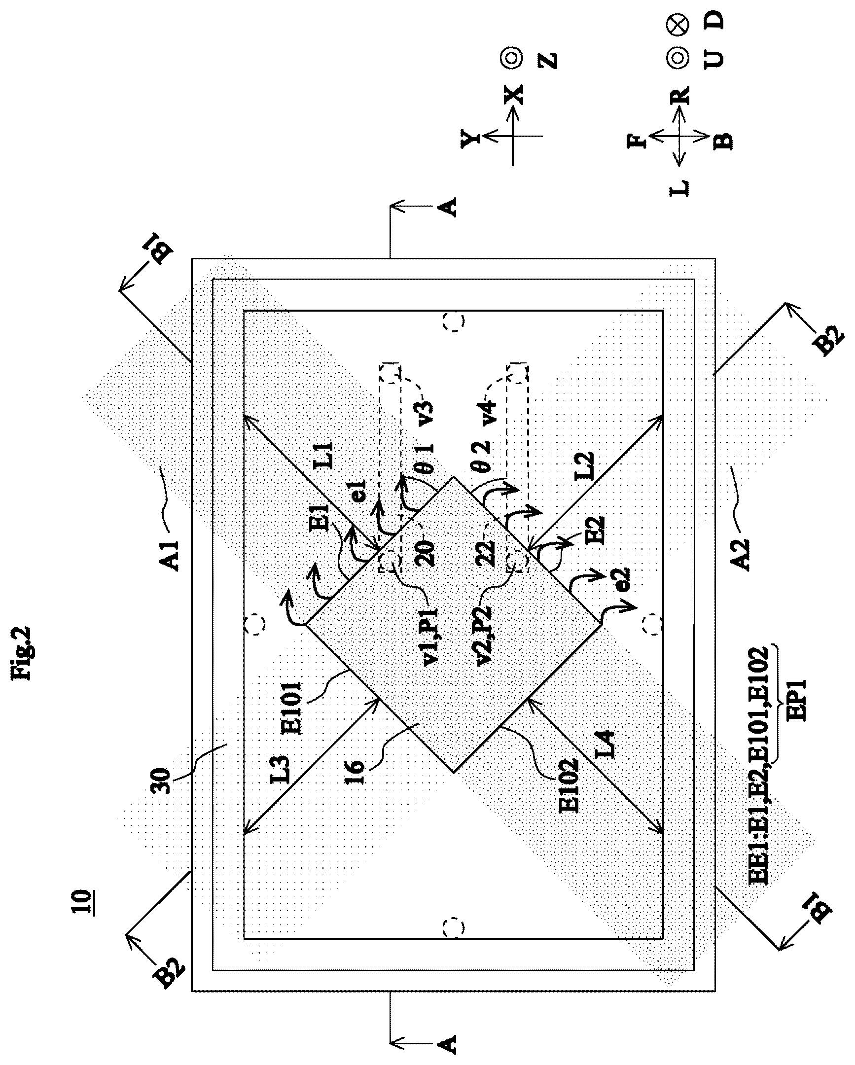 Patent US12620712 Figure 2 – Multilayer board and antenna module