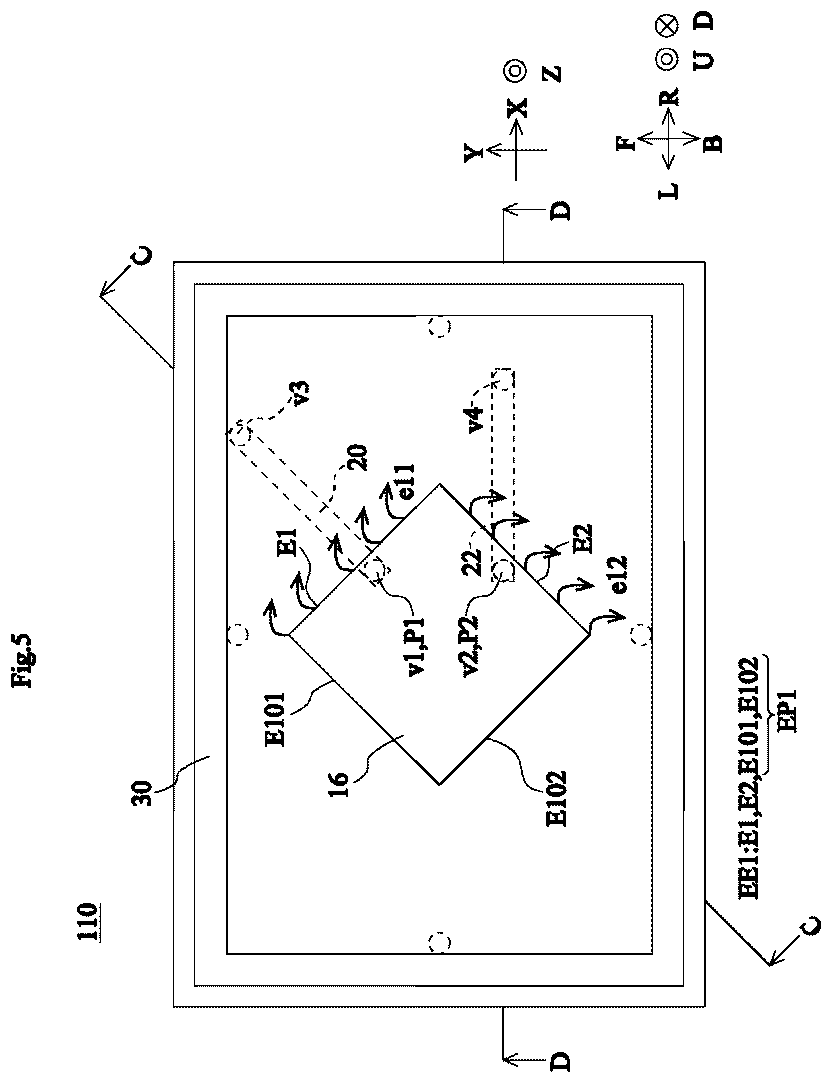 Patent US12620712 Figure 5 – Multilayer board and antenna module