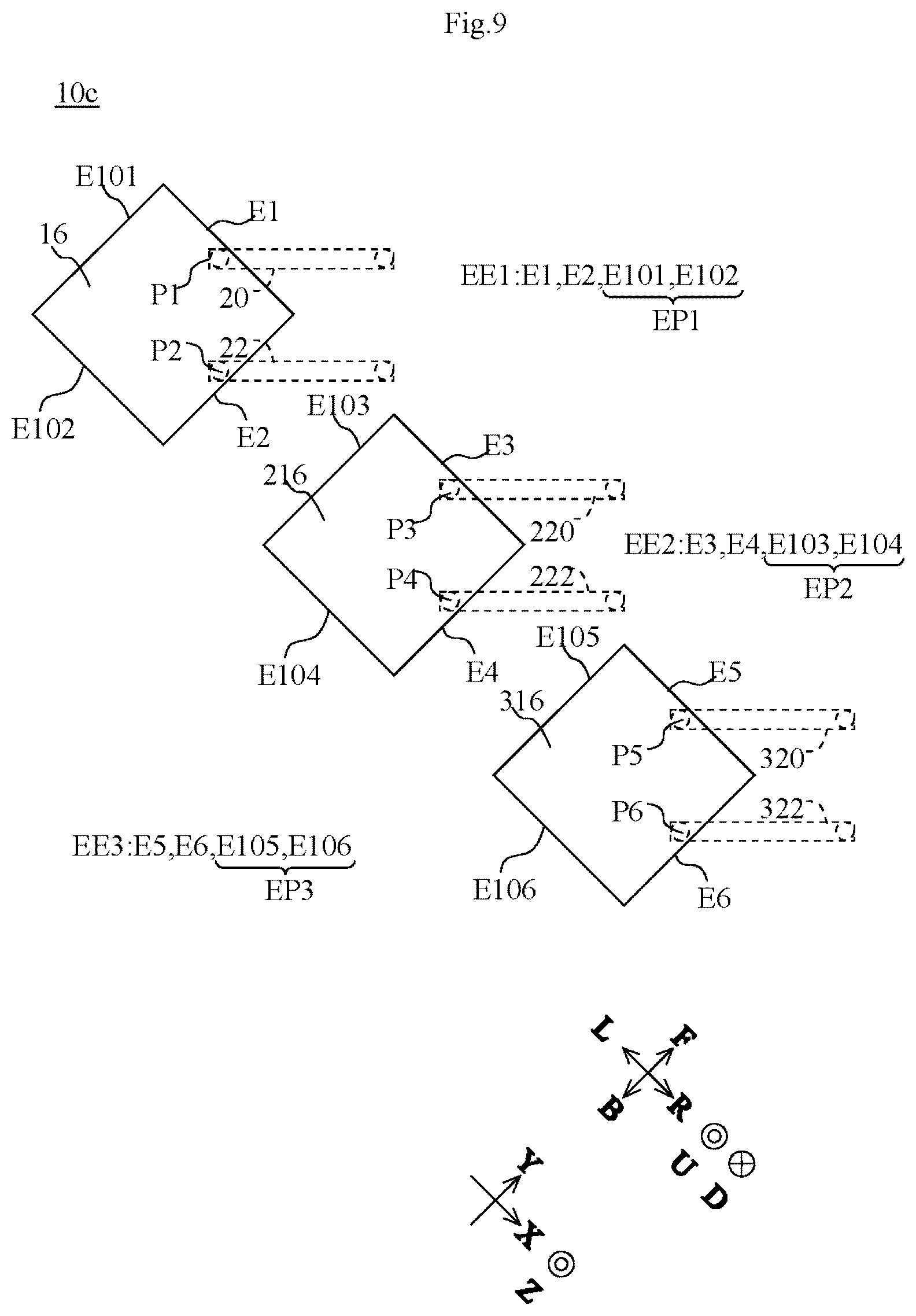 Patent US12620712 Figure 9 – Multilayer board and antenna module