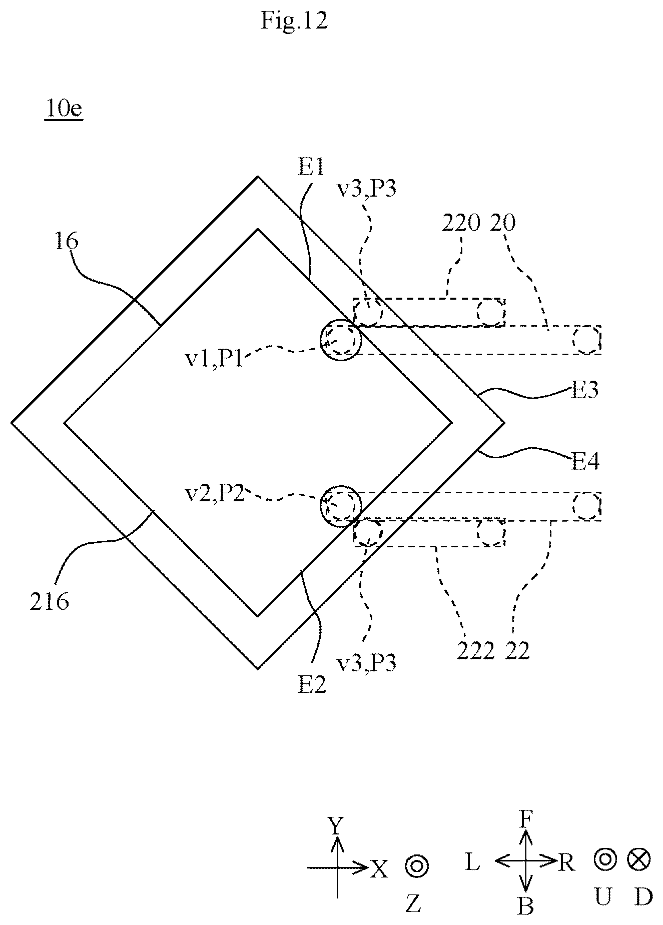 Patent US12620712 Figure 12 – Multilayer board and antenna module
