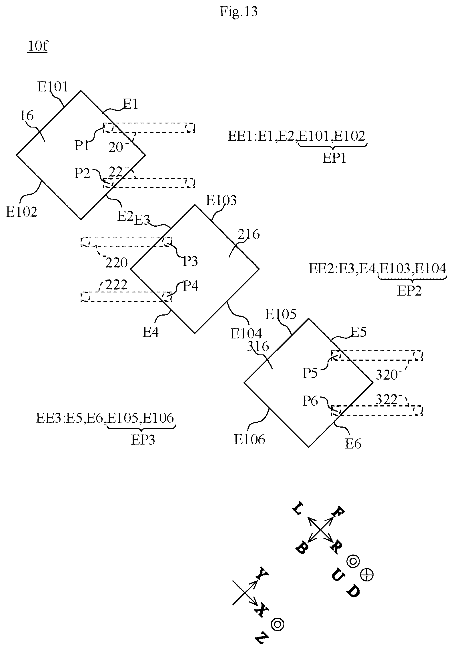 Patent US12620712 Figure 13 – Multilayer board and antenna module