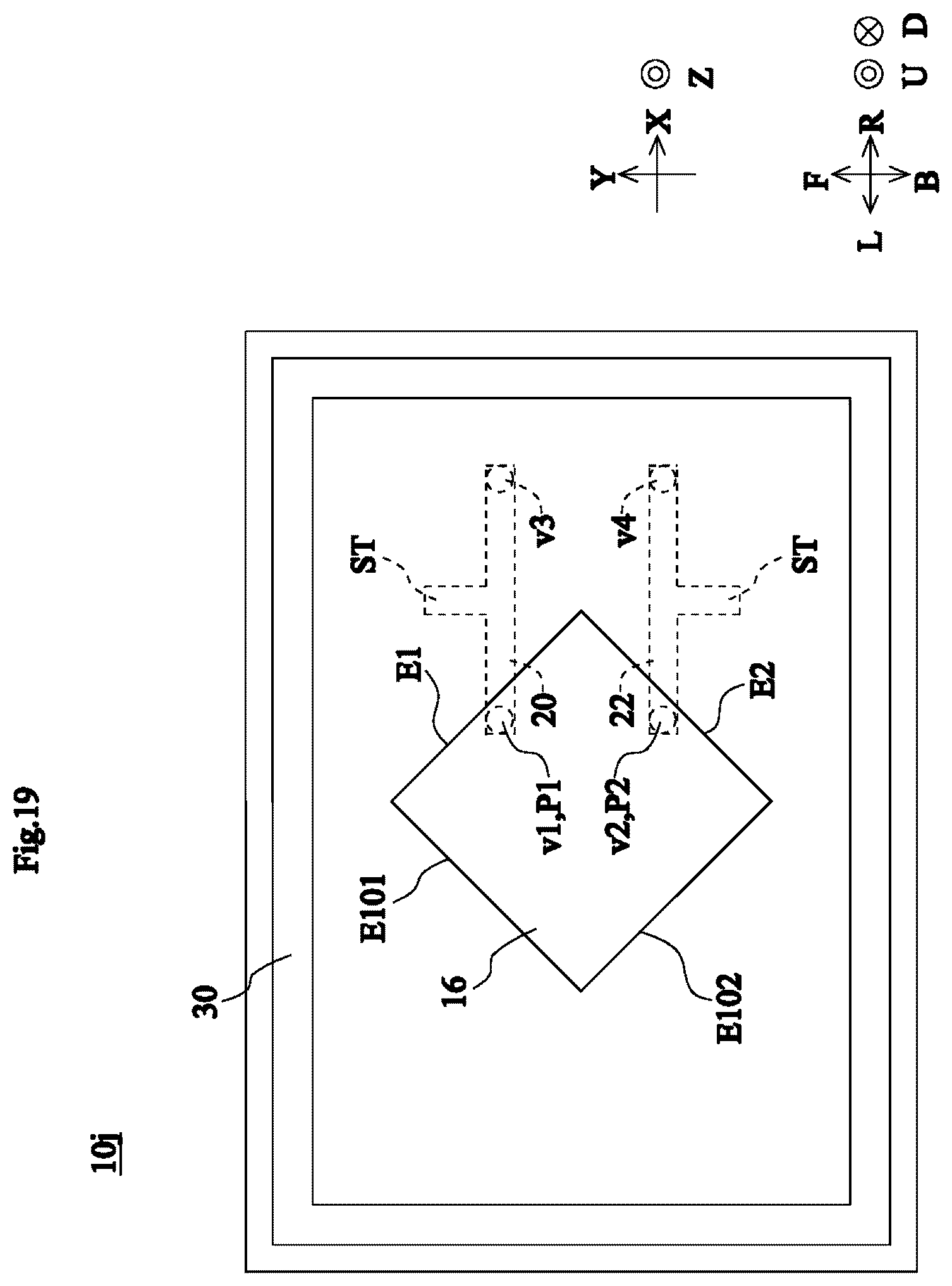 Patent US12620712 Figure 19 – Multilayer board and antenna module