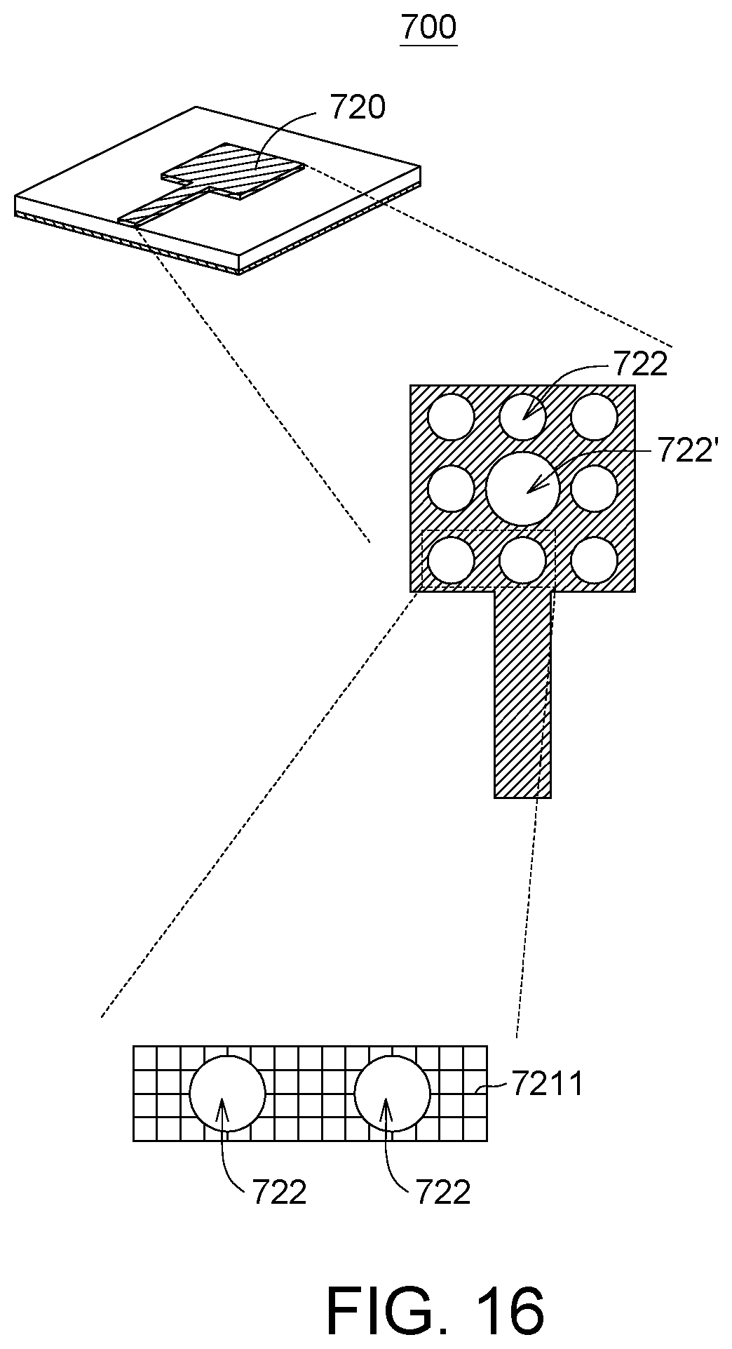 Patent US12620719 Figure 10 – Planar transparent antenna structure