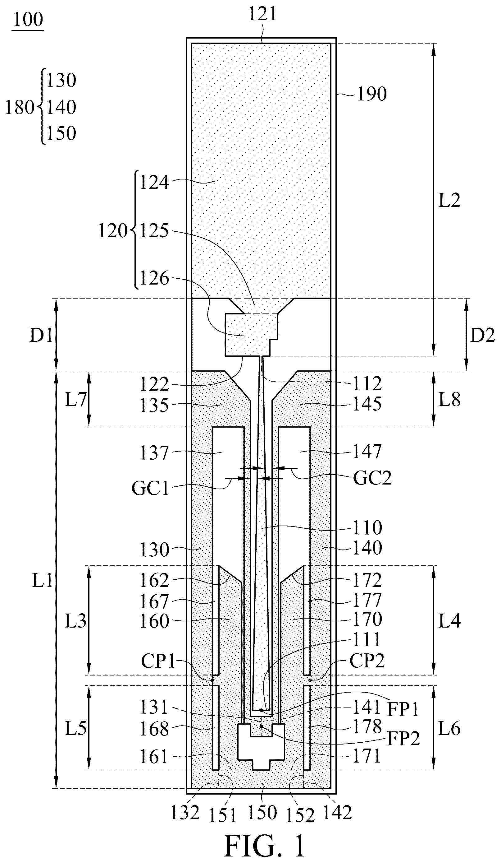 Patent US12620722 — Antenna structure — Figure 1