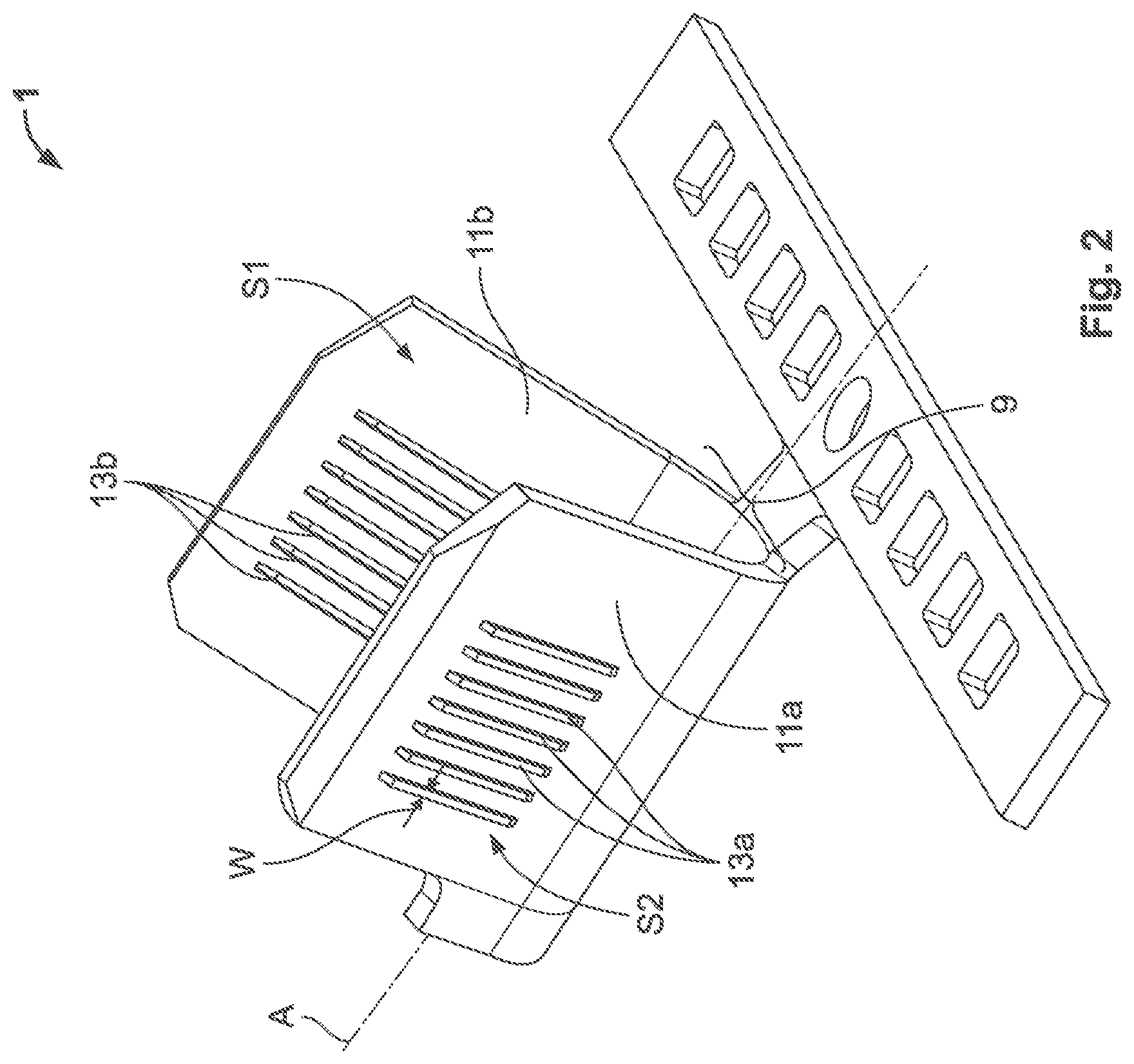 Patent US12620727 Figure 2 – Crimp terminal with mechanical locking to secure a wire