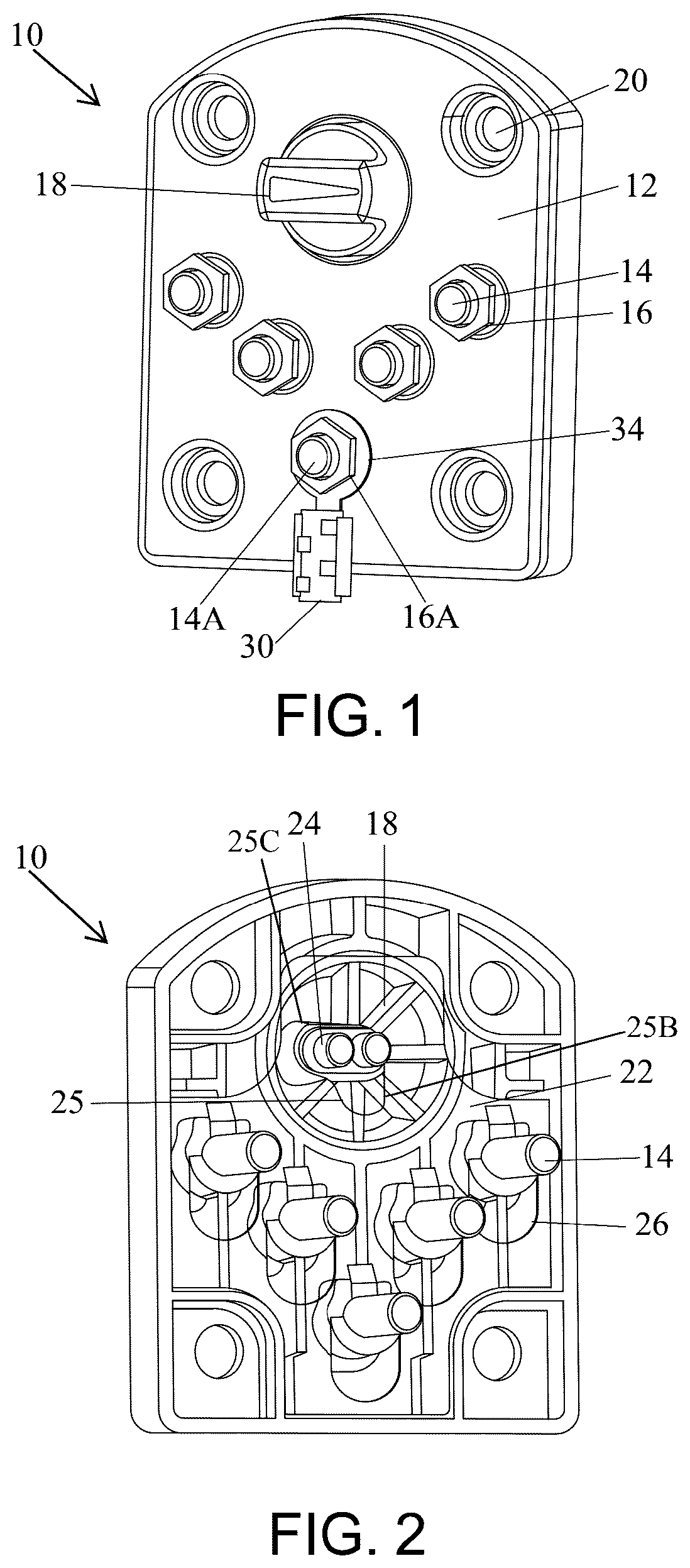 Patent US12620728 Figure 1 – Isolation switch and terminal rings