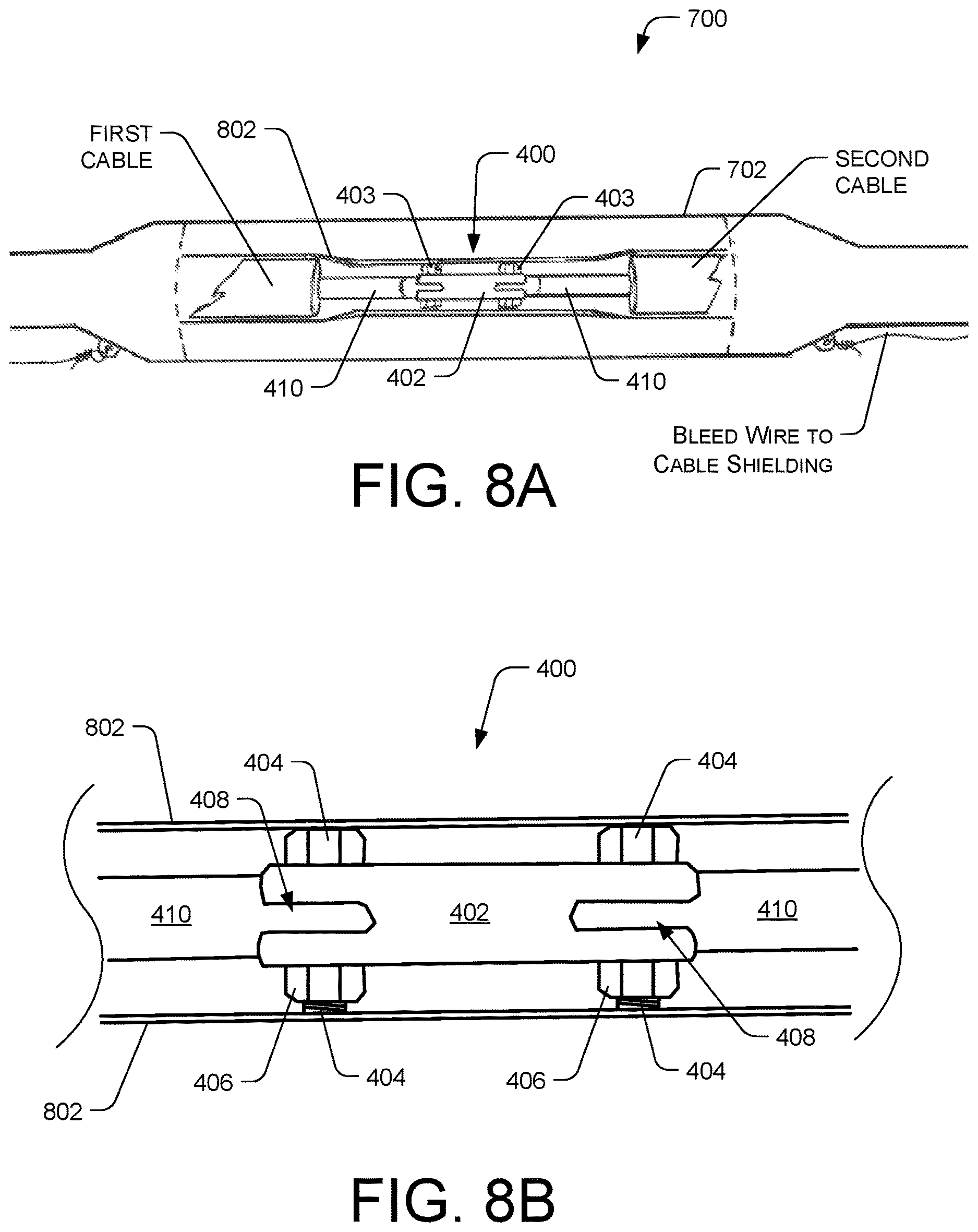 Patent US12620729 Figure 8 – Reversible splice connector