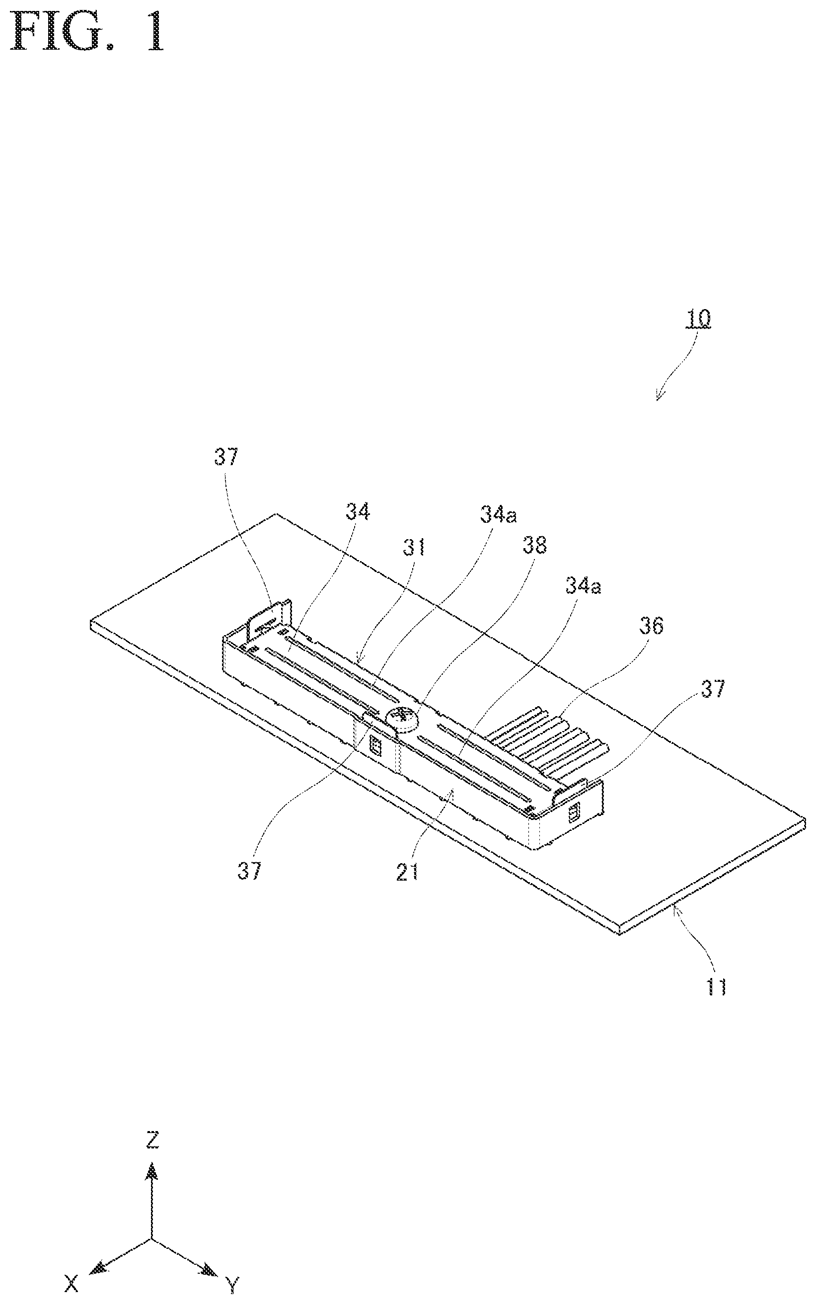 Patent US12620732 — Connector with substrate — Figure 1