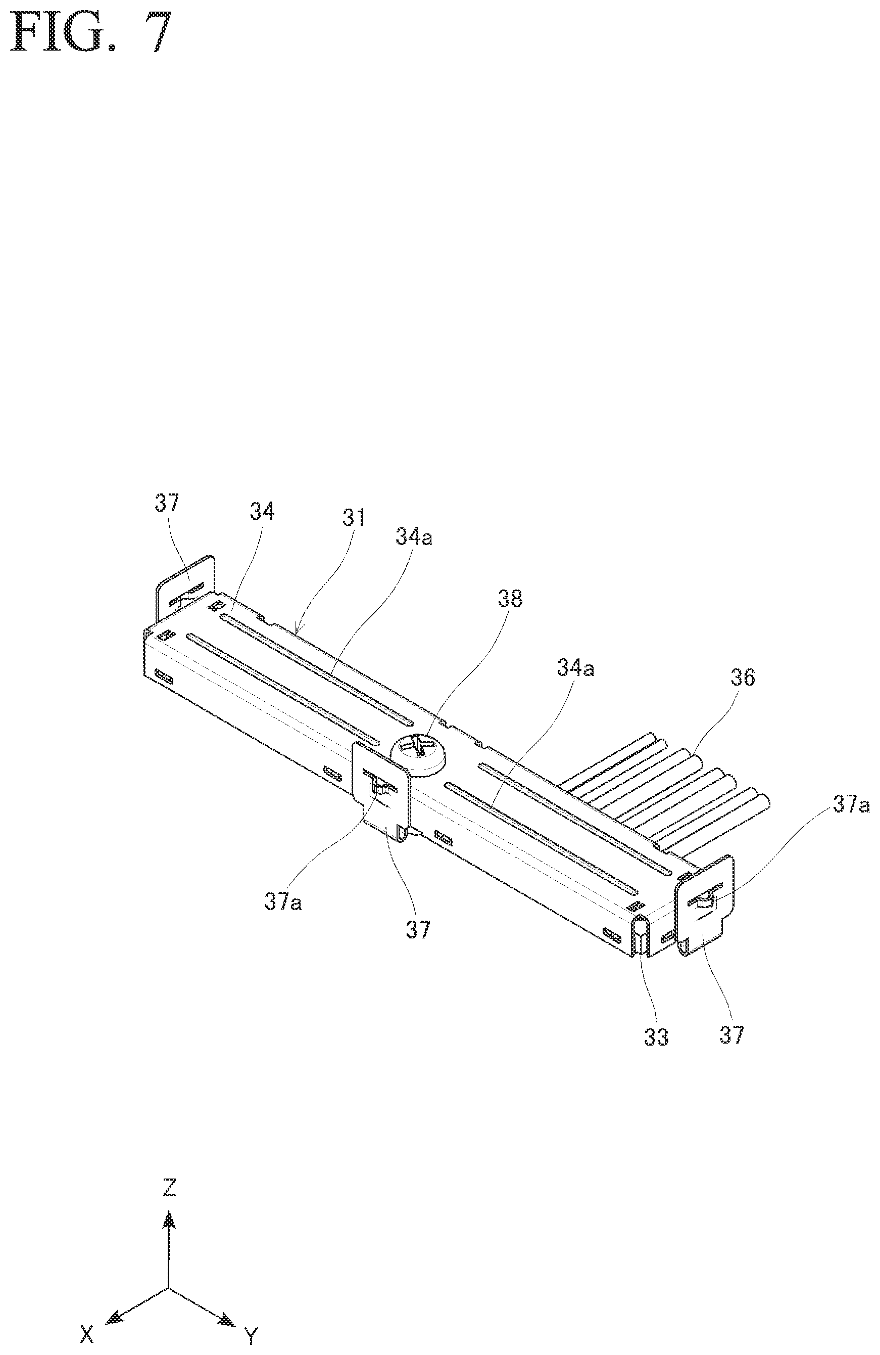 Patent US12620732 Figure 7 – Connector with substrate