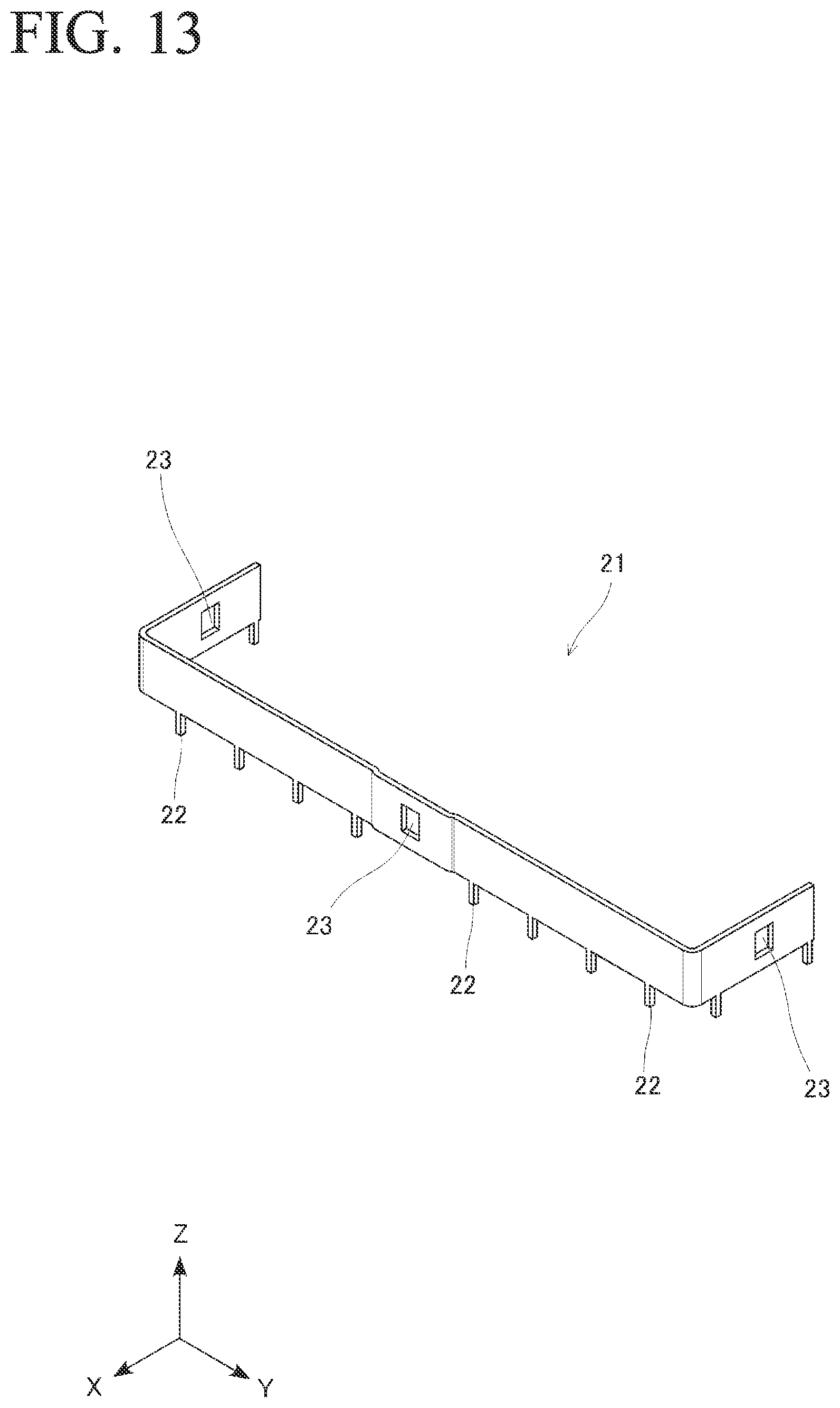Patent US12620732 Figure 13 – Connector with substrate