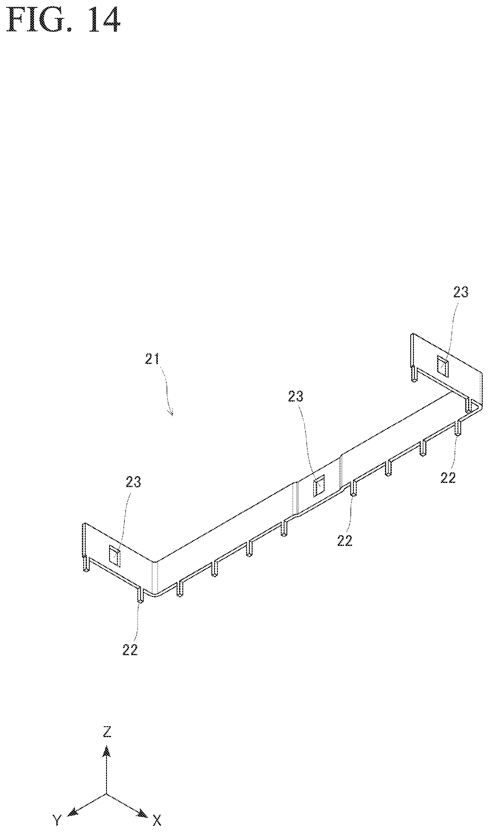 Patent US12620732 Figure 14 – Connector with substrate