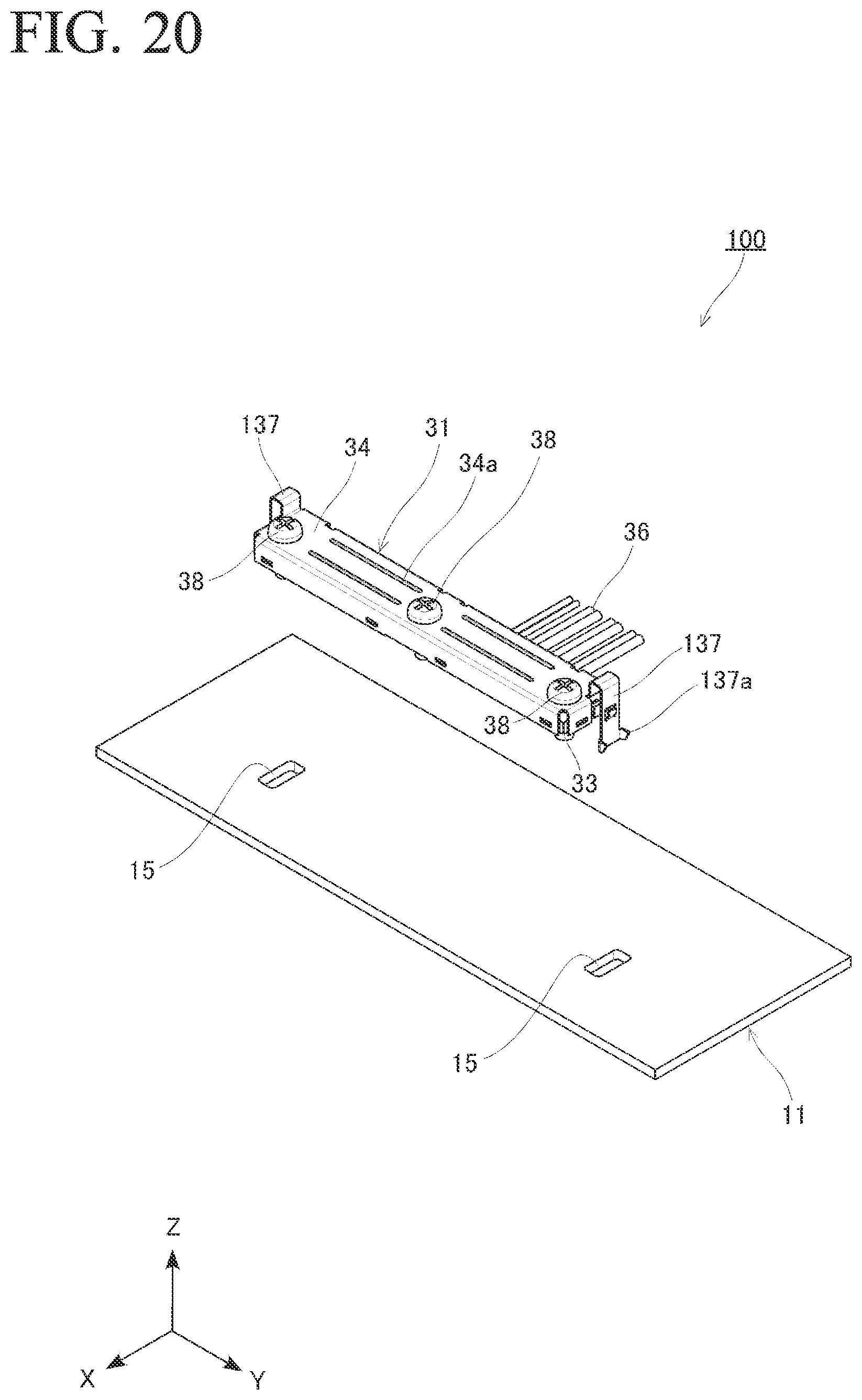 Patent US12620732 Figure 20 – Connector with substrate