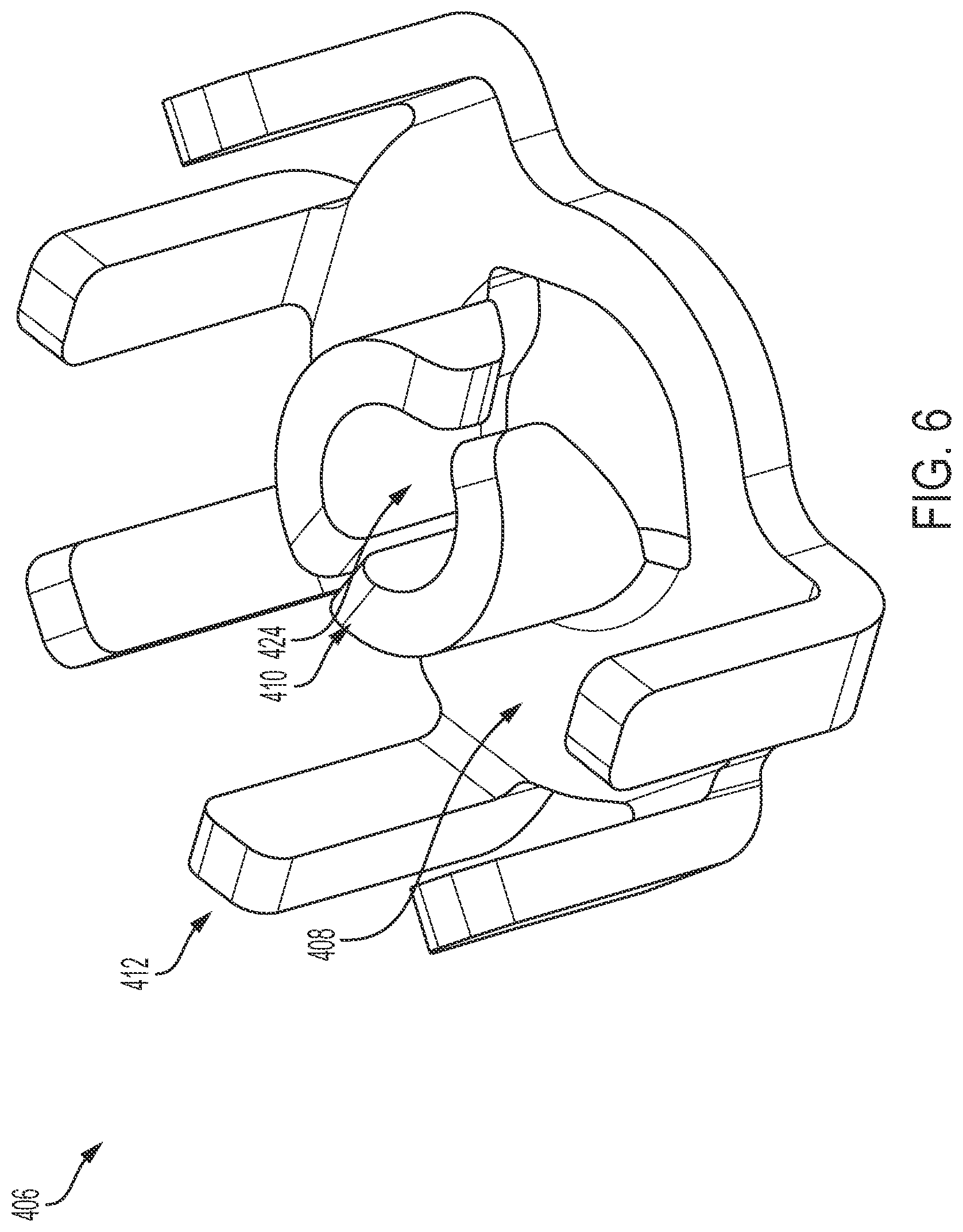 Patent US12620735 Figure 6 – High current printed circuit board mount terminal for magnetic or leaded components