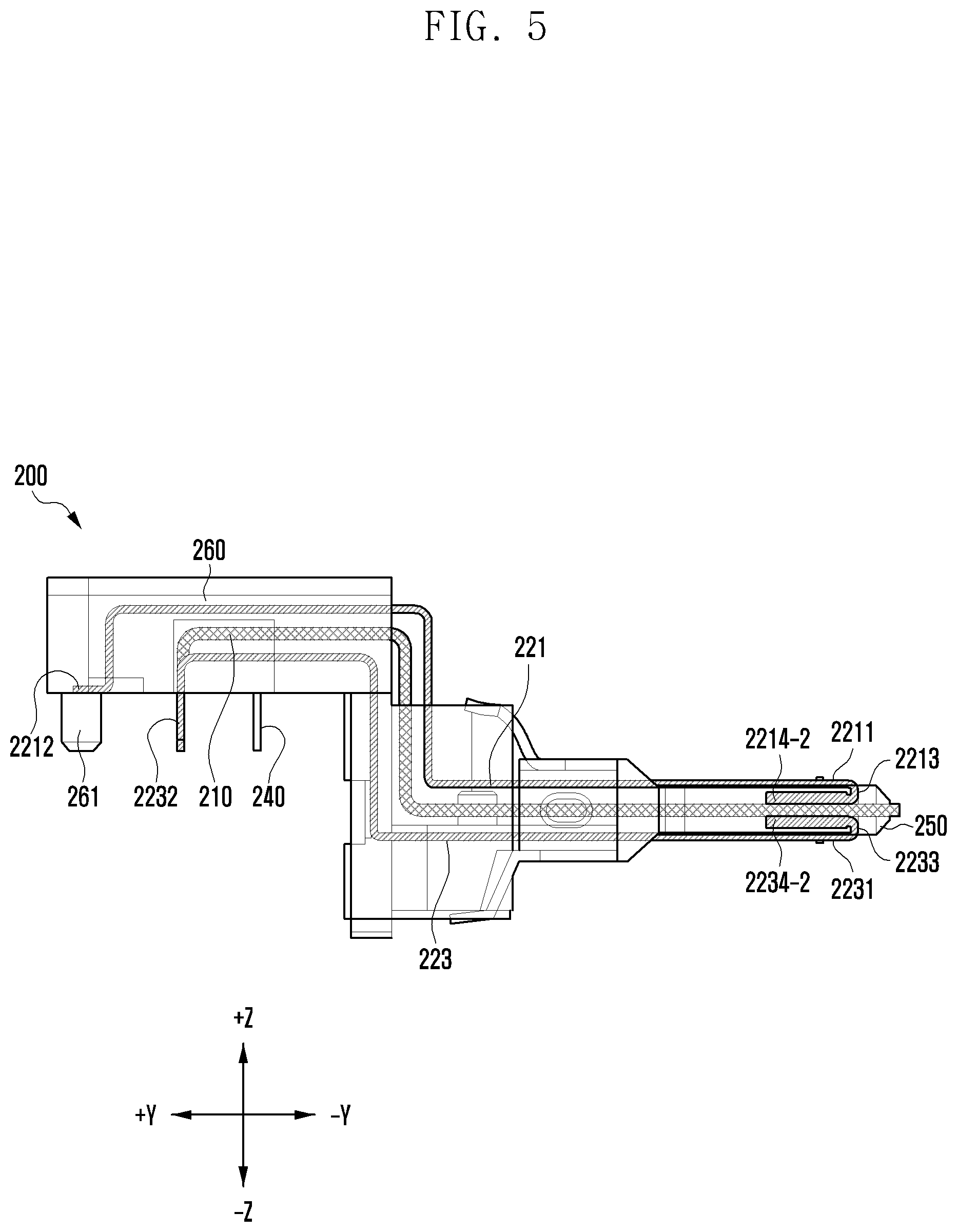 Patent US12620736 Figure 5 – Connector and electronic device including the same